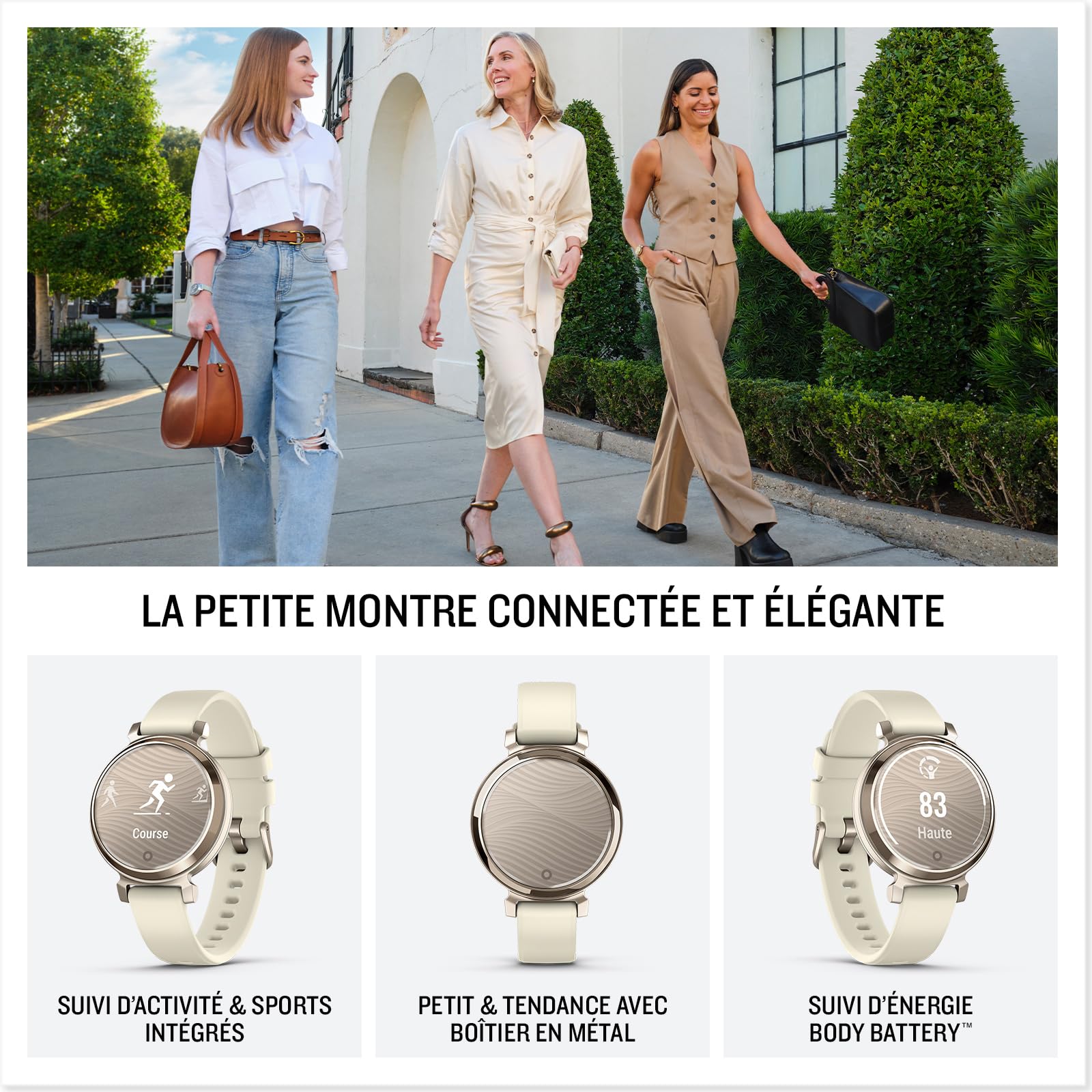 Garmin Lily 2, modische Smartwatch mit hochwertiger Lünette, Gesundheits- & Fitnessdaten für Frauen, 2,54cm Touchdisplay, Smart Notifications & BIS zu 5 Tagen Akkulaufzeit (Generalüberholt)