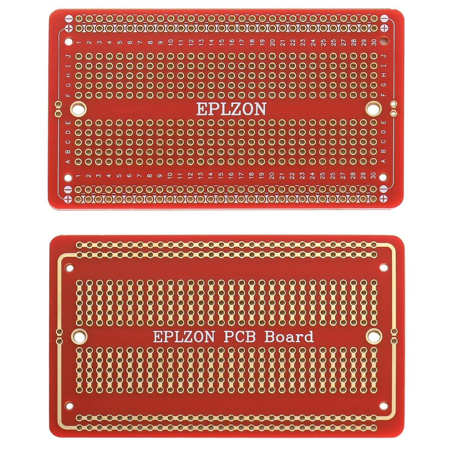 EPLZON 10 Pcs Solderable Breadboard PCB Board Gold-Plated Solder Breadboard for DIY Electronics Projects Apply to Soldering Projects 3.5