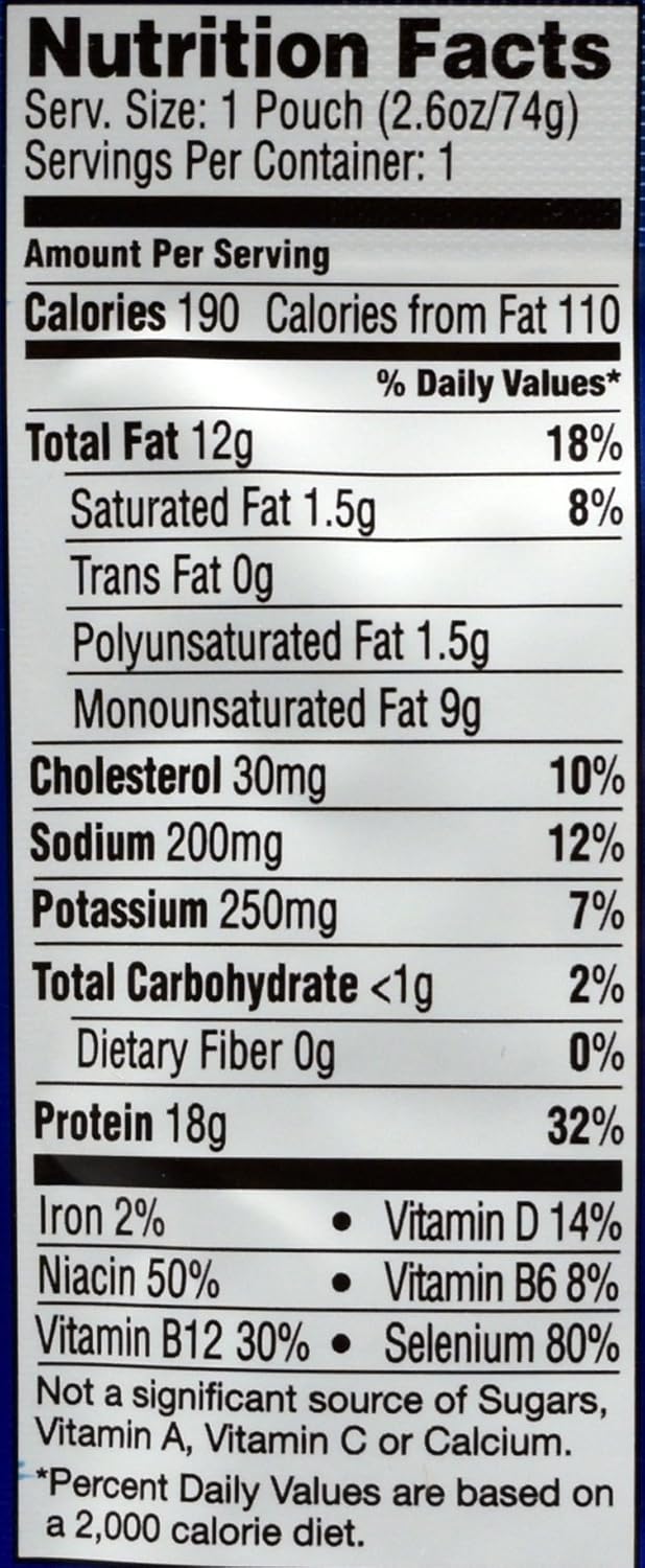 Starkist Yellowfin Tuna in Extra Virgin Olive Oil, Single Serve 2.6-Ounce Pouch (Pack of 10)