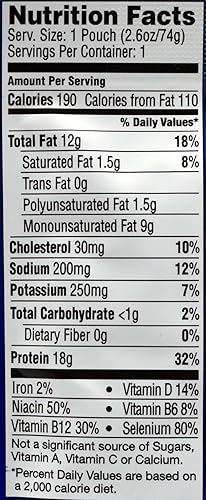 Miniatura 3 de Starkist Atún aleta amarilla en aceite de oliva virgen extra, bolsa de una sola porción de 2.6 onzas (paquete de 20)