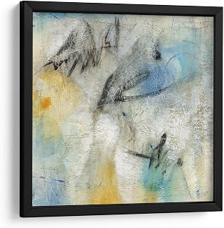 Canvas Lab | Wavelength I by Tim OToole | 11 x 11 in | Fine Art Framed Print, Frame Color: Black | Abstract, Action Abstract, Textural Abstract | Wall Decor for Bedroom, Living Room or Office