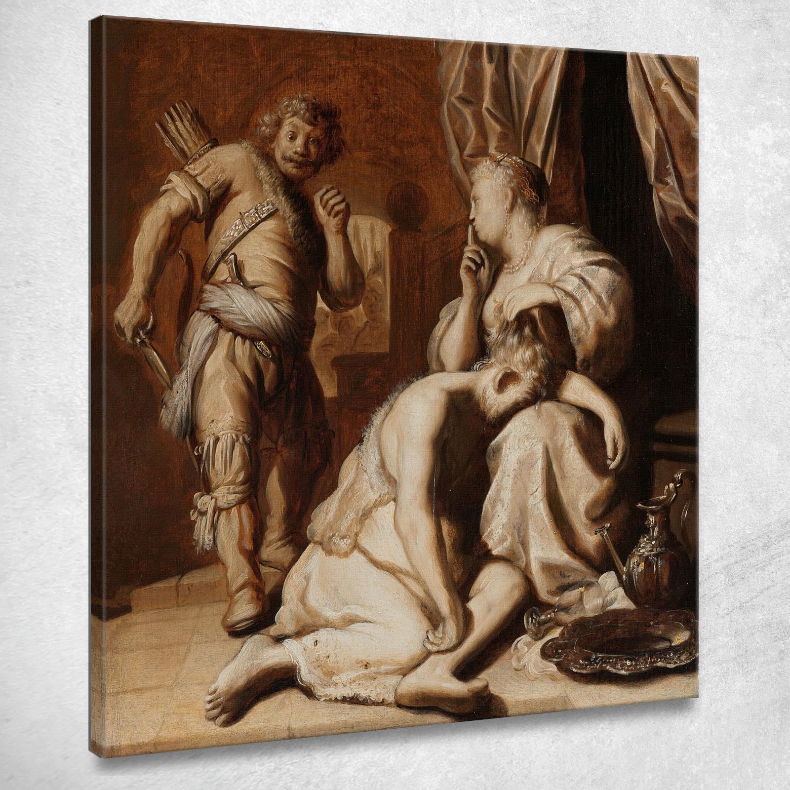 Toile Rembrandt Samson E Dalila rvr165 émotion artistique peinture hollandaise
