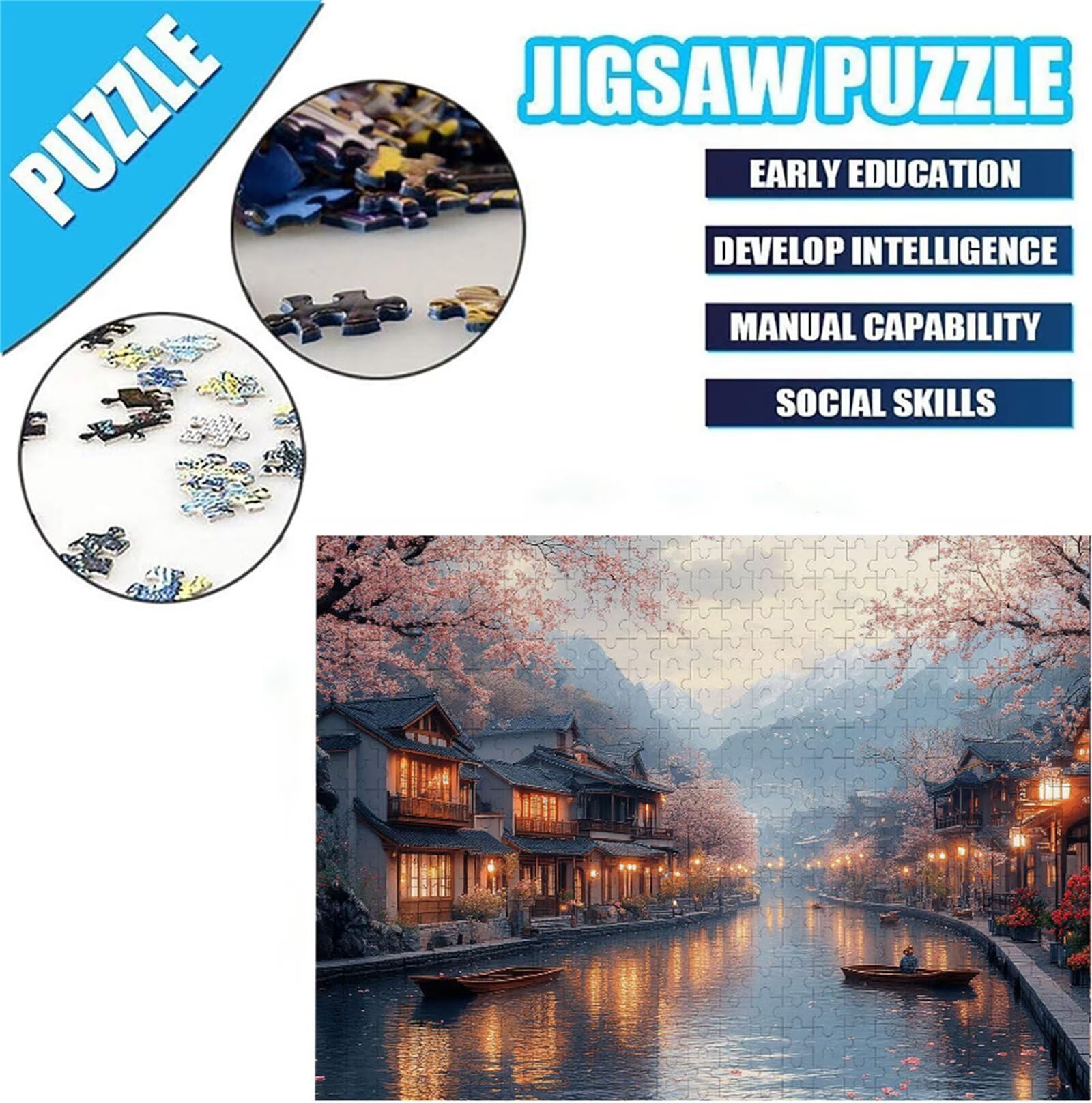 Puzzle 2000 Piezas Adultos Paisaje Puzzle Imposible Rompecabezas Pieza De Madera Jigsaw Un Rompecabezas Desafiante, Uegos Rompecabezas para Toda La Famili Regalo Hombres Mujeres 70.5X99.5cm E-24
