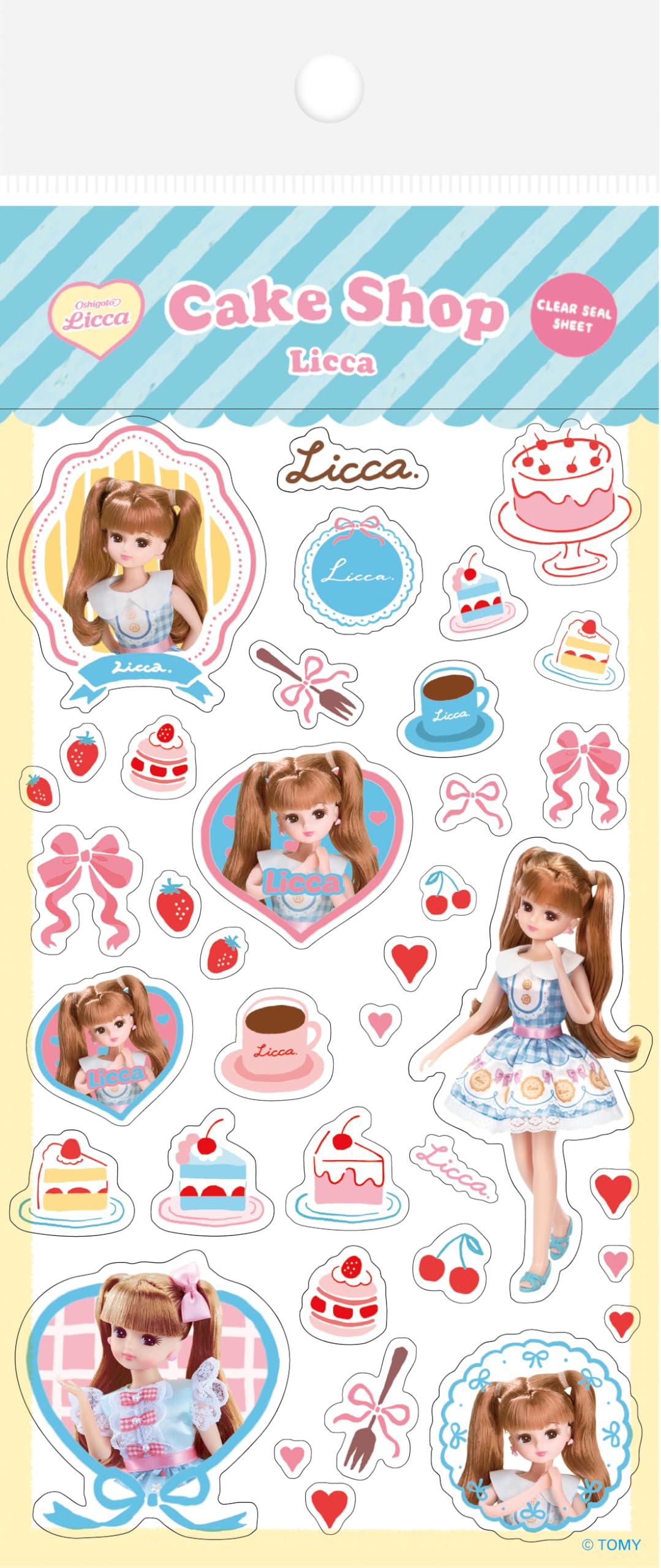 Amazon.co.jp: 古川紙工 リカちゃん 透明シールシート oshigoto Licca