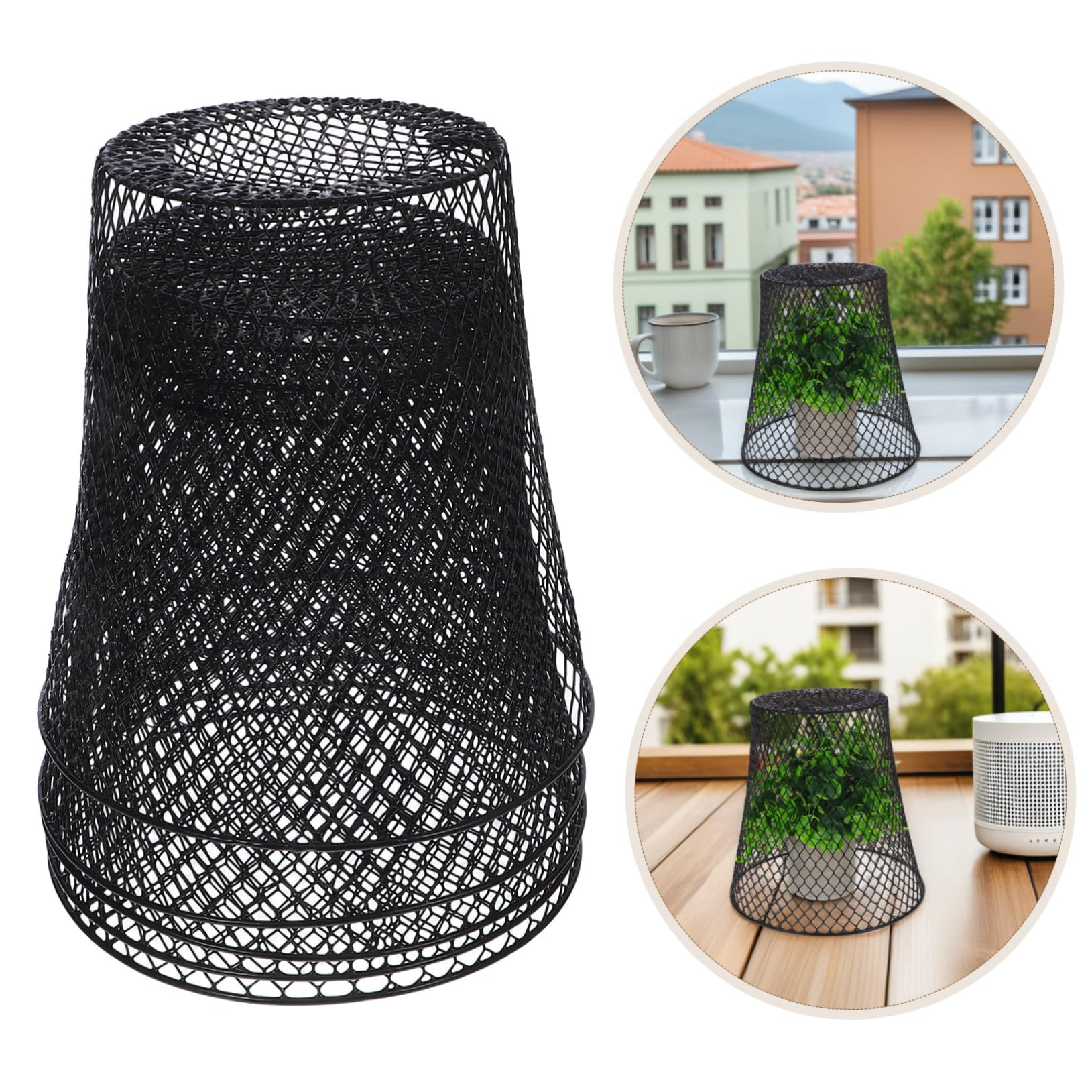Hemobllo Cloches De Jardin Fil De Fer Cage De Protection pour Plantes Et Légumes Robuste Et Résistant Aux Intempéries pour Balcon Et Petits Jardins