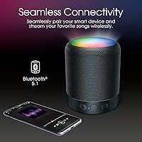 Vista 4 de ARTSOUND ILLUMA Beat - Altavoz LED inalámbrico espectáculo de luz LED altavoz Bluetooth portátil resistente al agua IPX7 5 modos de luz LED