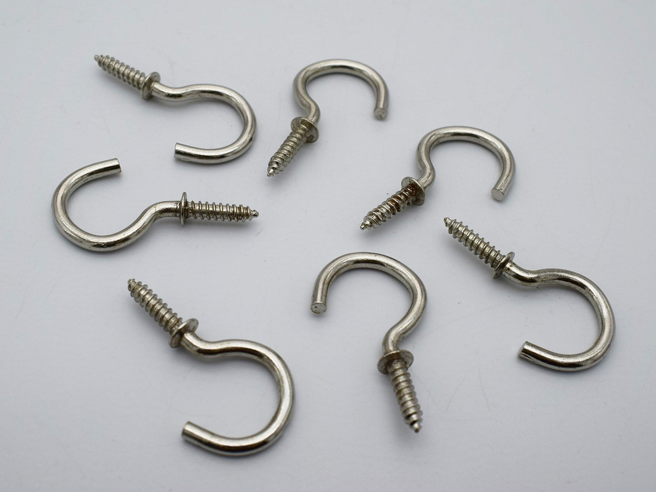 RAB Cup Hook Holder Ceiling Hooks MS (Code:- Cup Hook, Size- 30 mm, Finish- CP, 1 Packet of 135 PCS)