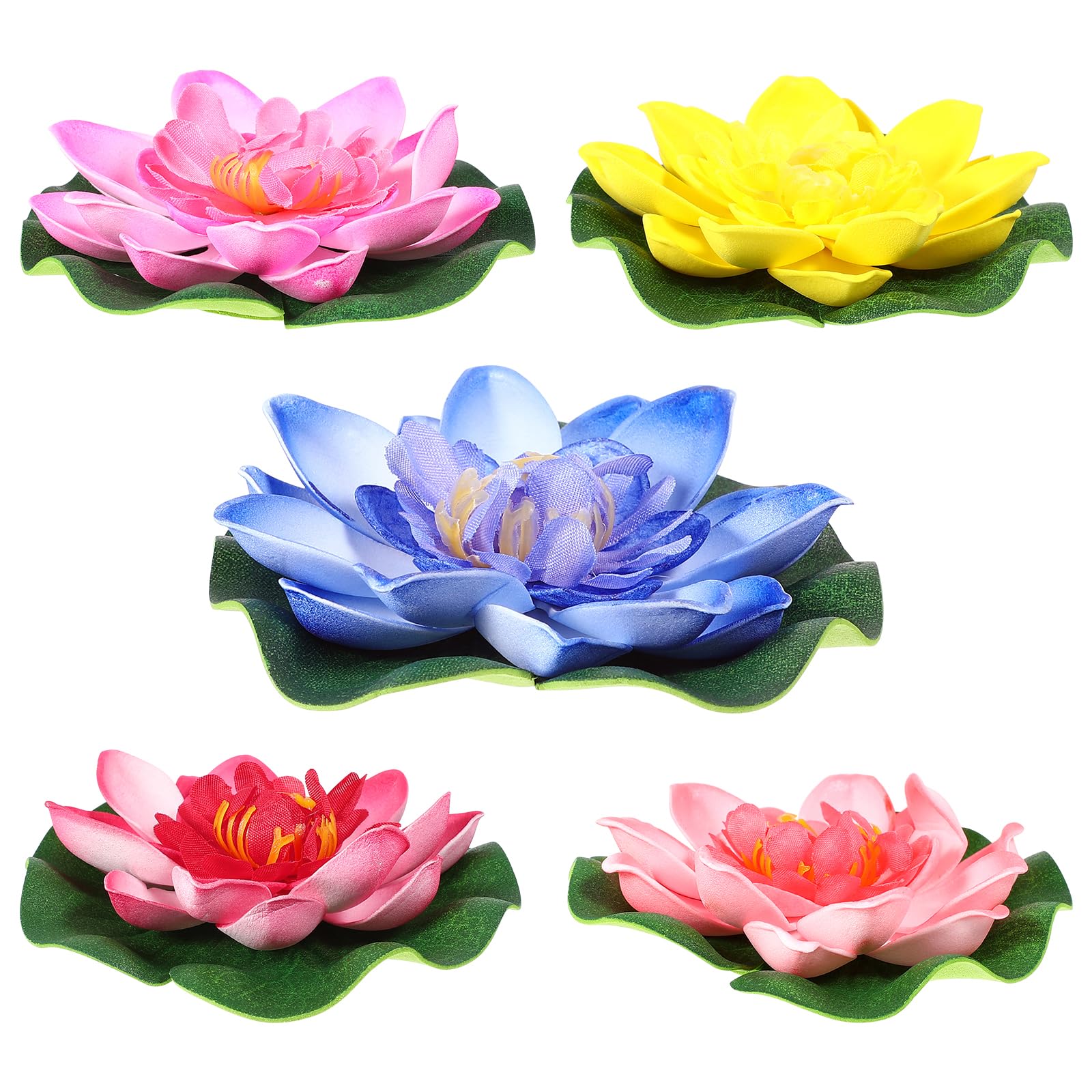 Amazon｜DECHOUS 蓮の花 造花 睡蓮 人工蓮 人工花 フローティング