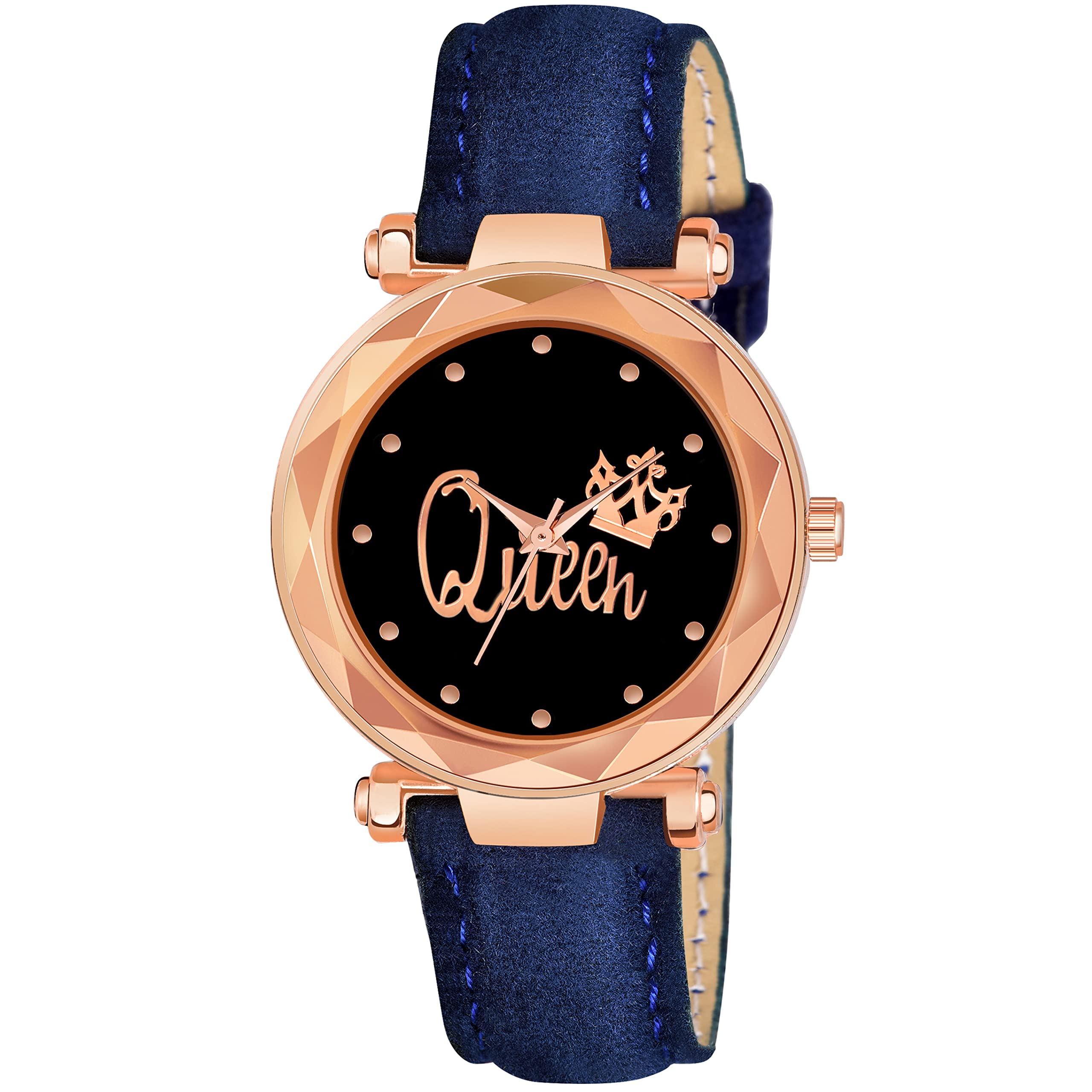 MIVAAN CL-203 Queen Dial Leathers Strap Luxury Pink Analog Girls Watch Analog Watch (Blue) (B09P5GPQ49) Amazon Price History, Amazon Price Tracker