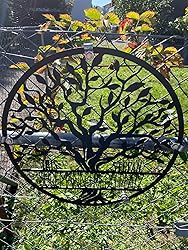 FranJohnsonHouse Personalisierter Baum des Lebens Metall Zeichen