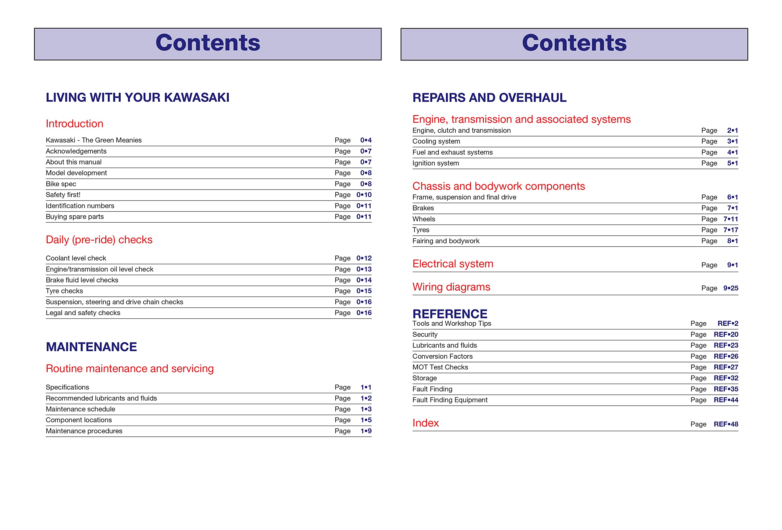Kawasaki EX500 (GPZ500S) & ER500 (ER-5) (87-08) Haynes Repair Manual (Paperback) - Image 4
