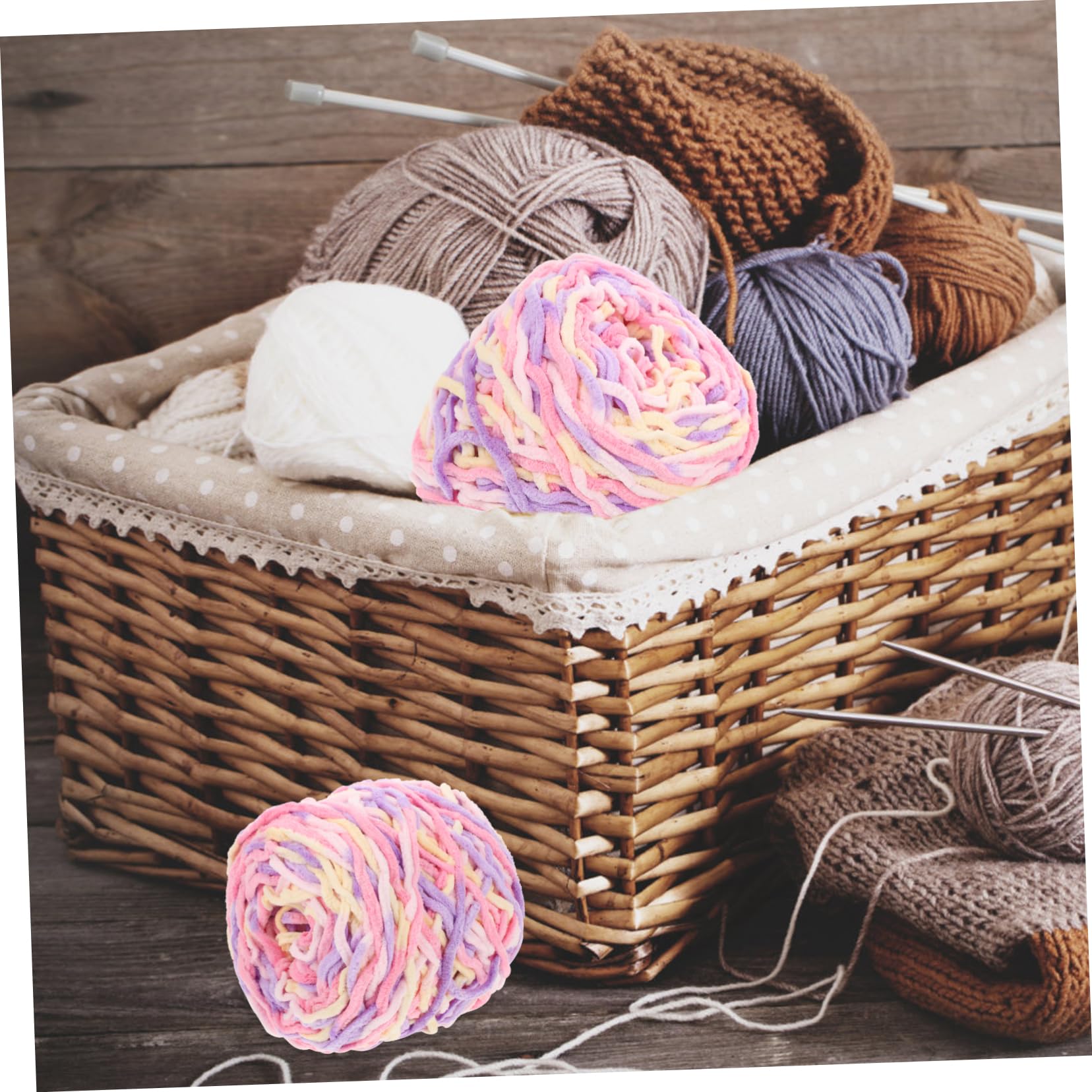 2rotoli Gomitolo Di Filato Per Uncinetto Multi-funzione Per Coperte Sciarpe e Accessori Fatti Mano Morbido e Resistente Facile Da Lavorare