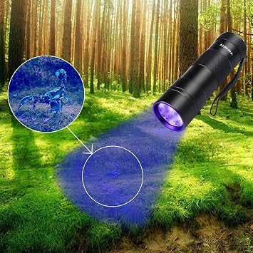 Vansky Black Light UV Flashlight, Blacklight 12 LED & 21 LED Urine Detector for Dog/Cat/Pet Urine & Dry Stains and Bed Bug On Carpets/Rugs/Floor,Matching with Pet Odor Eliminator