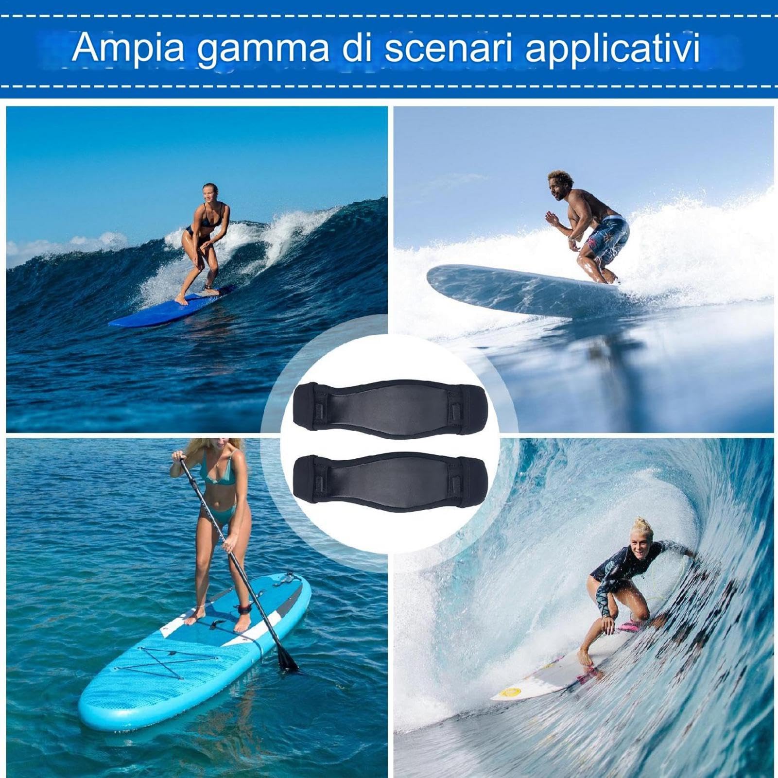 Sangles de Pieds de Surf - Accessoires de Planche de Surf en Tissu en Cuir
