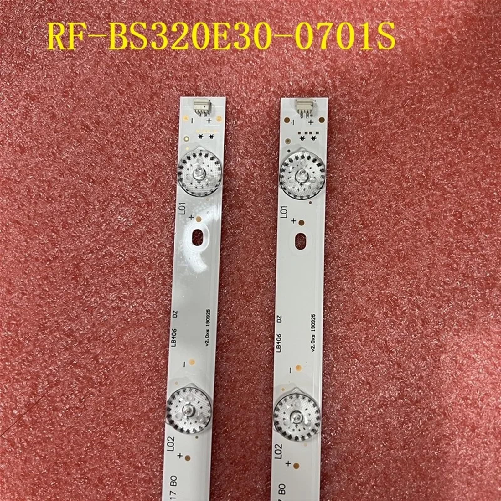 Striscia di retroilluminazione a LED Compatibile for C320F15-E6-L C320X15 E6 H G1 RF BS320E30 0701S 17 B0 32LEM-1019/T2C TV 32LEX-5027/T2C 32LEM-1029/T2C(10pcs for 5 TV)