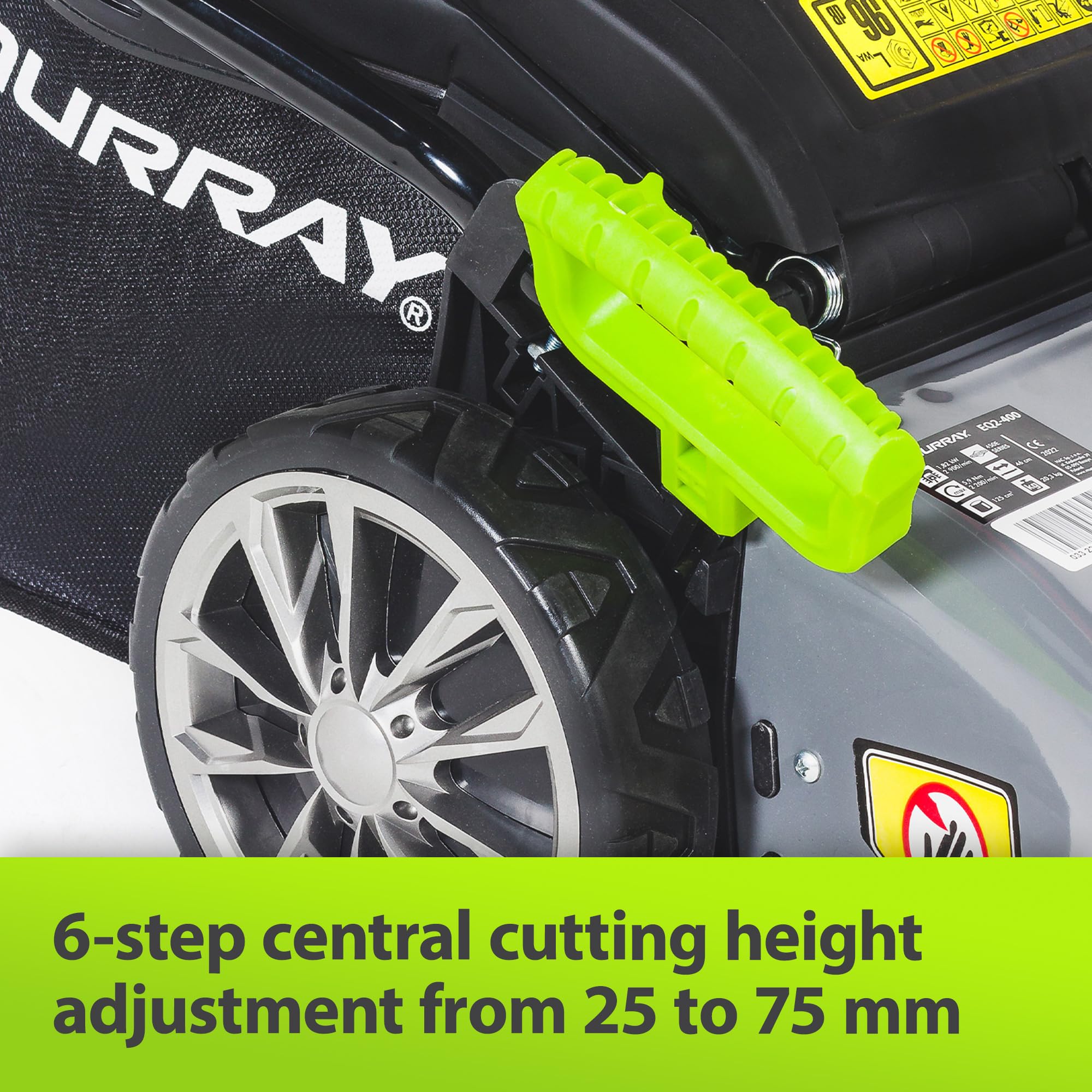 Murray EQ2-400 Cortacésped manual 2 en 1, A gasolina, Con motor 450E Briggs and Stratton, Fácil de encender, 46 cm