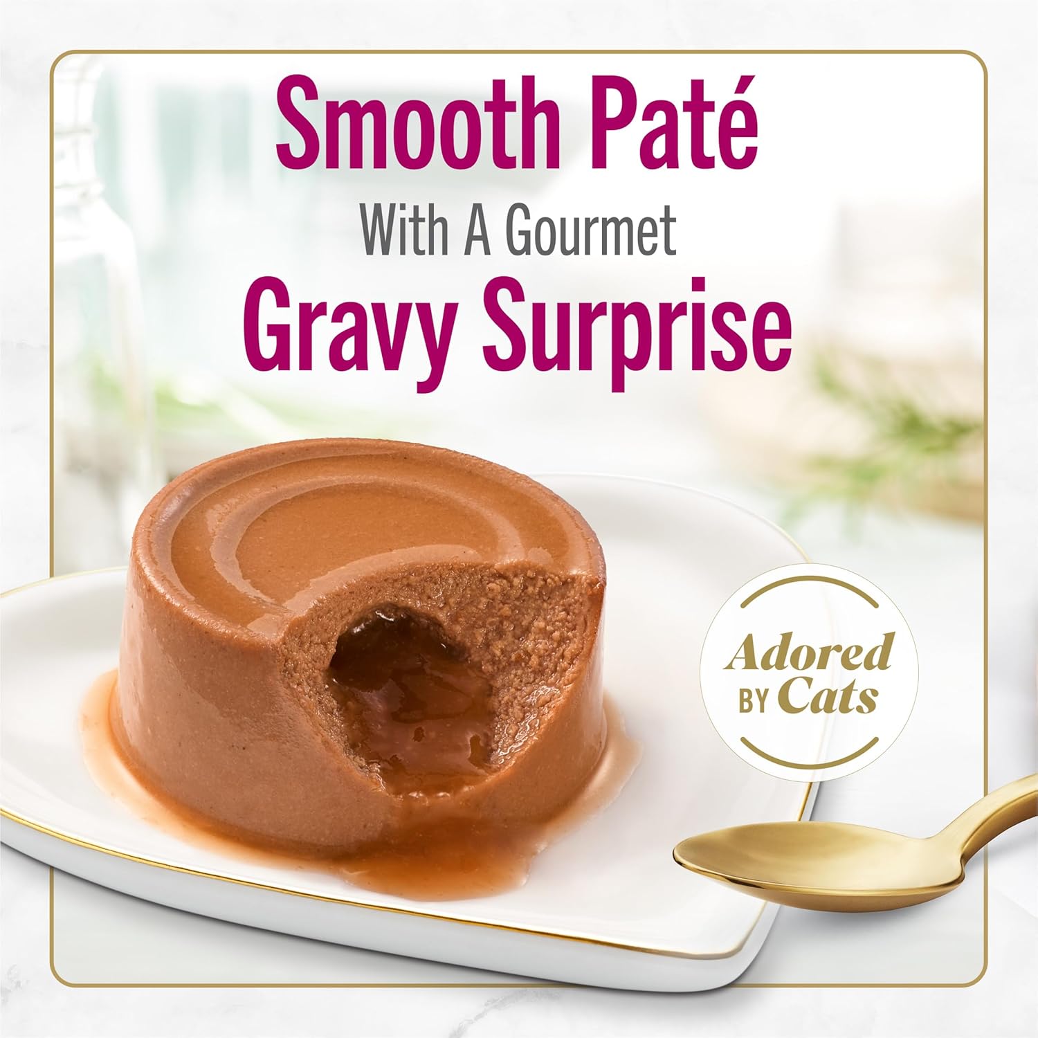 Purina Fancy Feast Savory Centers With Salmon Gourmet Wet Cat Food Pate With Gravy Center - (Pack of 24) 3 oz. Cans