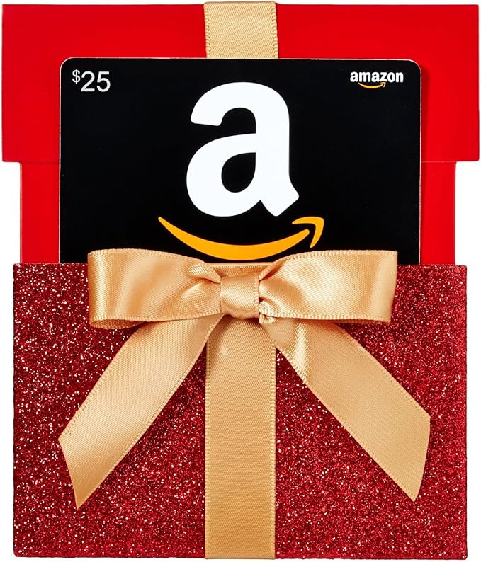 Amazon.ca 25 Gift Card in a Gift Box Reveal (Classic Black Card Design