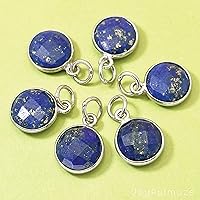 Vista 85 de Round Pendant Necklace, Natural Gemstones, Labradorite, Rainbow Moonstone, Crystal, Rose Quartz, Amethyst, Citrine, Sterling Silver, Handmade