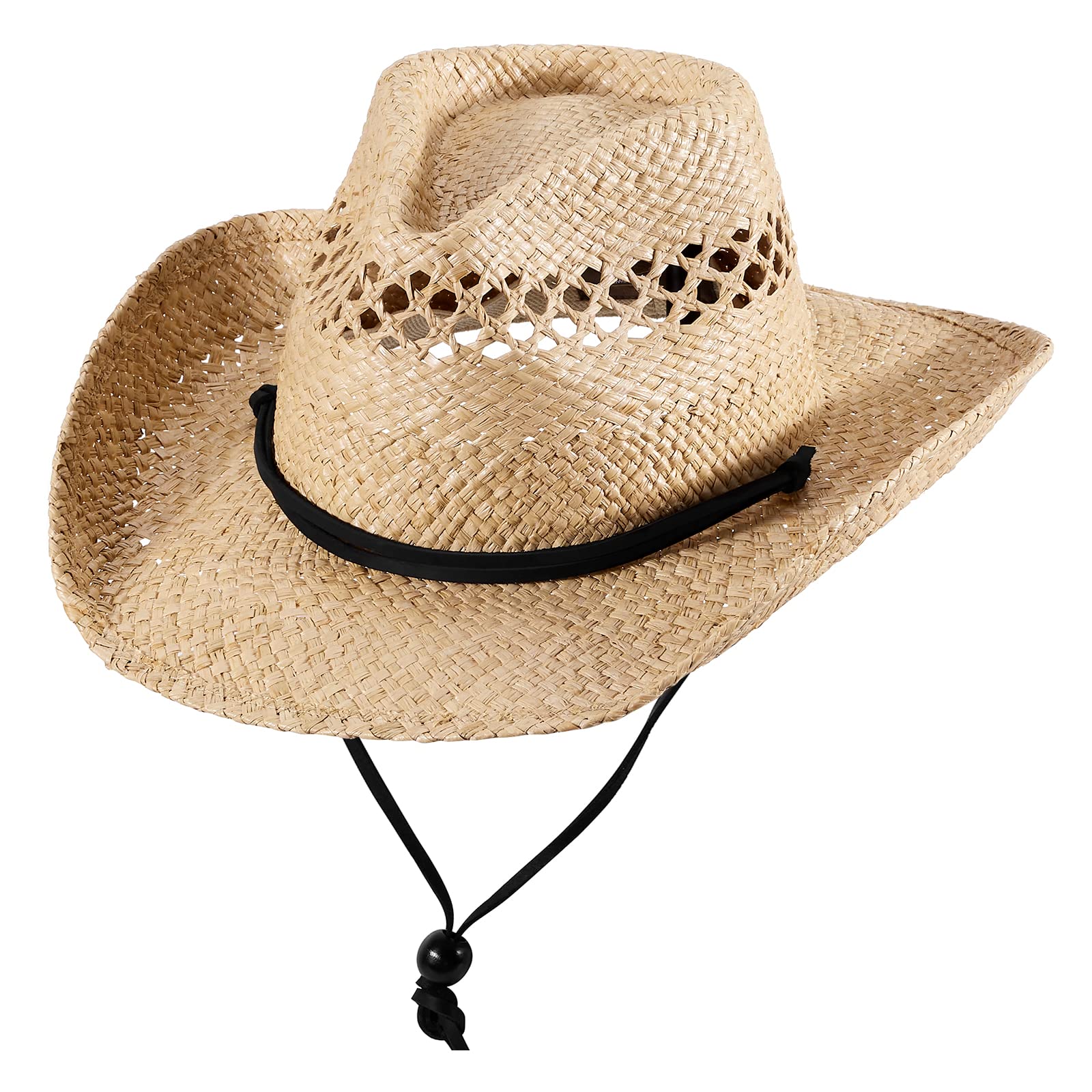 MIX BROWN Western Hats for Women Cowboy Outback Raffia Sun Hat Cowgirl Summer Beach Hats Shapeable Wide Brim