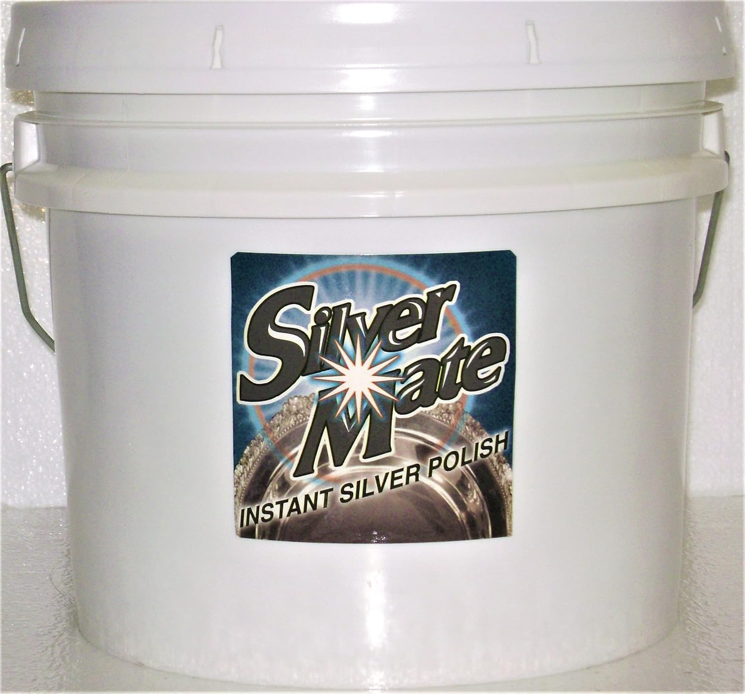 Silvermate Liquid Silver and Gold Cleaner, Silver Polish, Silver Tarnish Remover, Sterling Silver Jewelry Cleaner, Gentle, Reusable, Ecofriendly, Easy to Use, Fast, Commercial Grade 3.5 Gallon