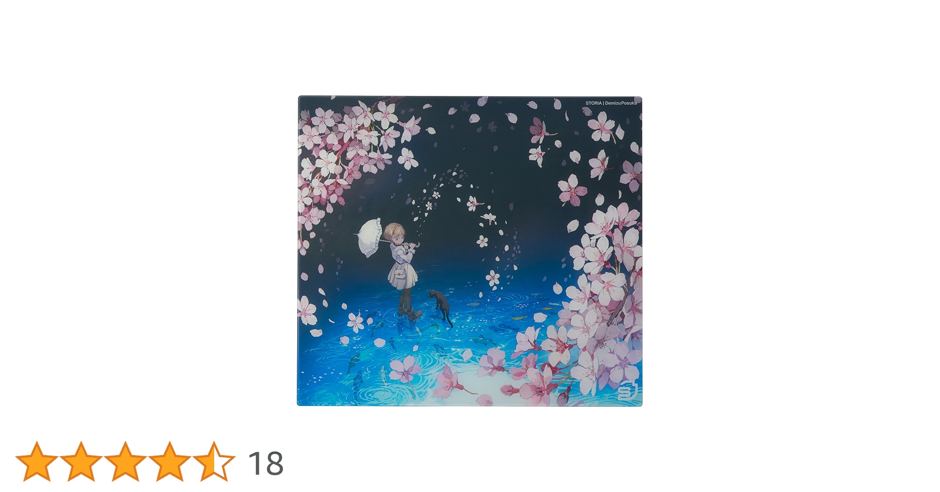 【STORIA】Sloth Demizu Posuka Limited STORIA Gaming Glass Mousepad Sloth Demizu Posuka Edition