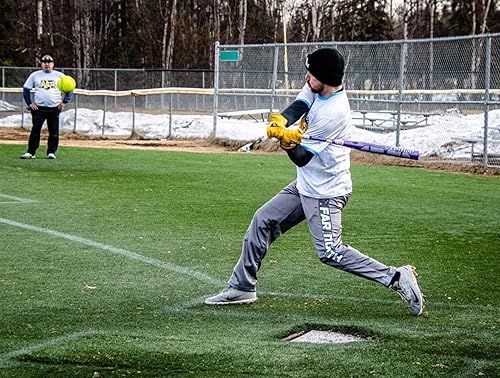 Miniatura 4 de VeloTee - Guantes de bateo de trabajo para el patio, color bronceado, béisbol y sóftbol, softbol de lanzamiento lento, softbol de lanzamiento