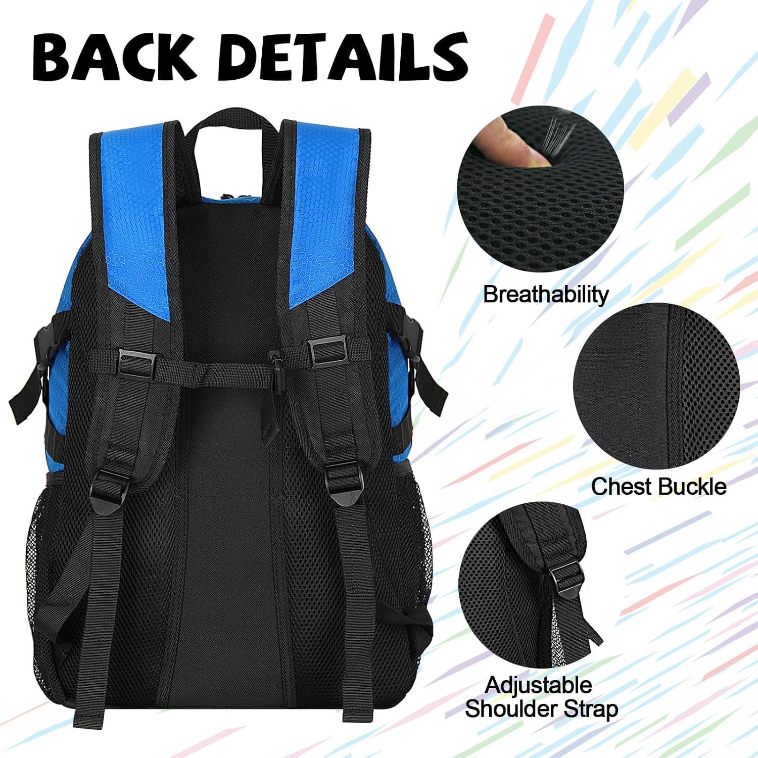 Goloni Basketball Backpack Bag,35L Basketball Bag with with Separate Ball & Shoe Compartments,Large Sports Bag for Basketball