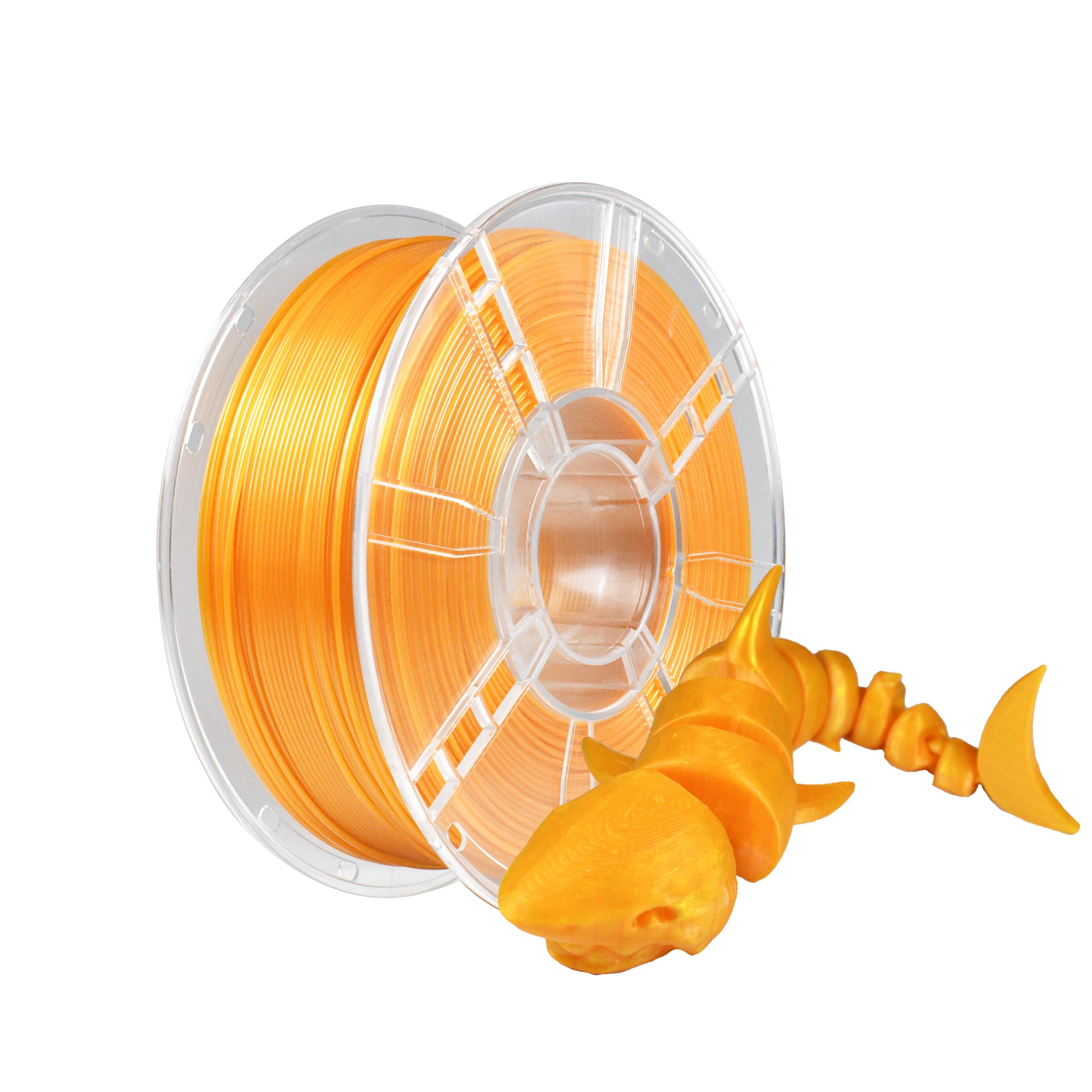 iBOSS PETG Filament 1.75 mm, Stärker Zähigkeit PETG 3D Drucker Filament, 1kg Spule, Maßgenauigkeit +/- 0,02 mm, 3D-Druck-Filament für 3D-Drucker, PETG Perlgold