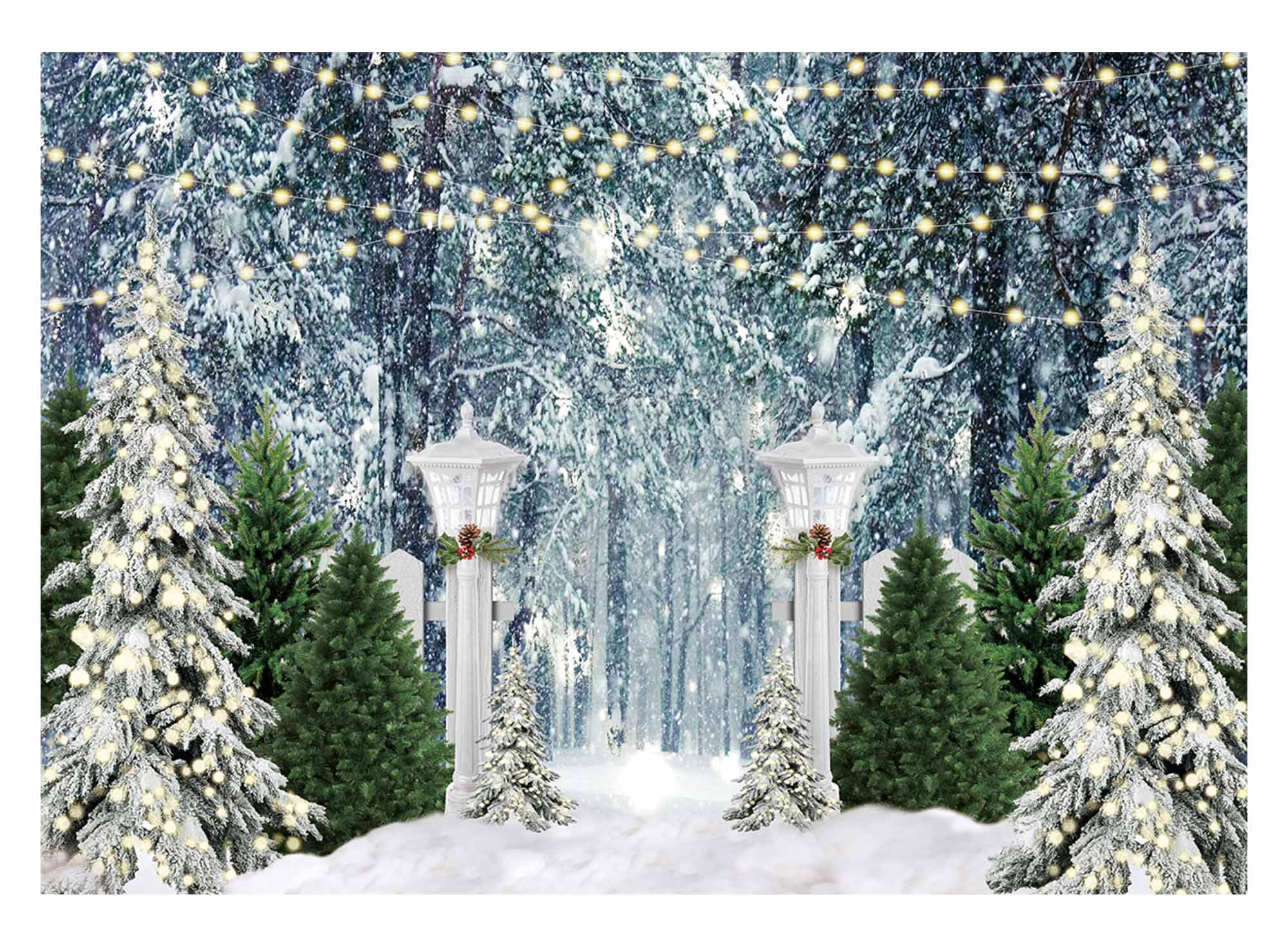 Amazon.com : Allenjoy 82 amazon-com-allenjoy-82-x-59-christmas-forest-scene-photography-backdrop-xmas-pine-trees-snow-winter-wonderland-newborn-pregnant-wedding-photoshoot-background-1st-birthday-happy-new-year-holiday-photobooth-prop-electronics