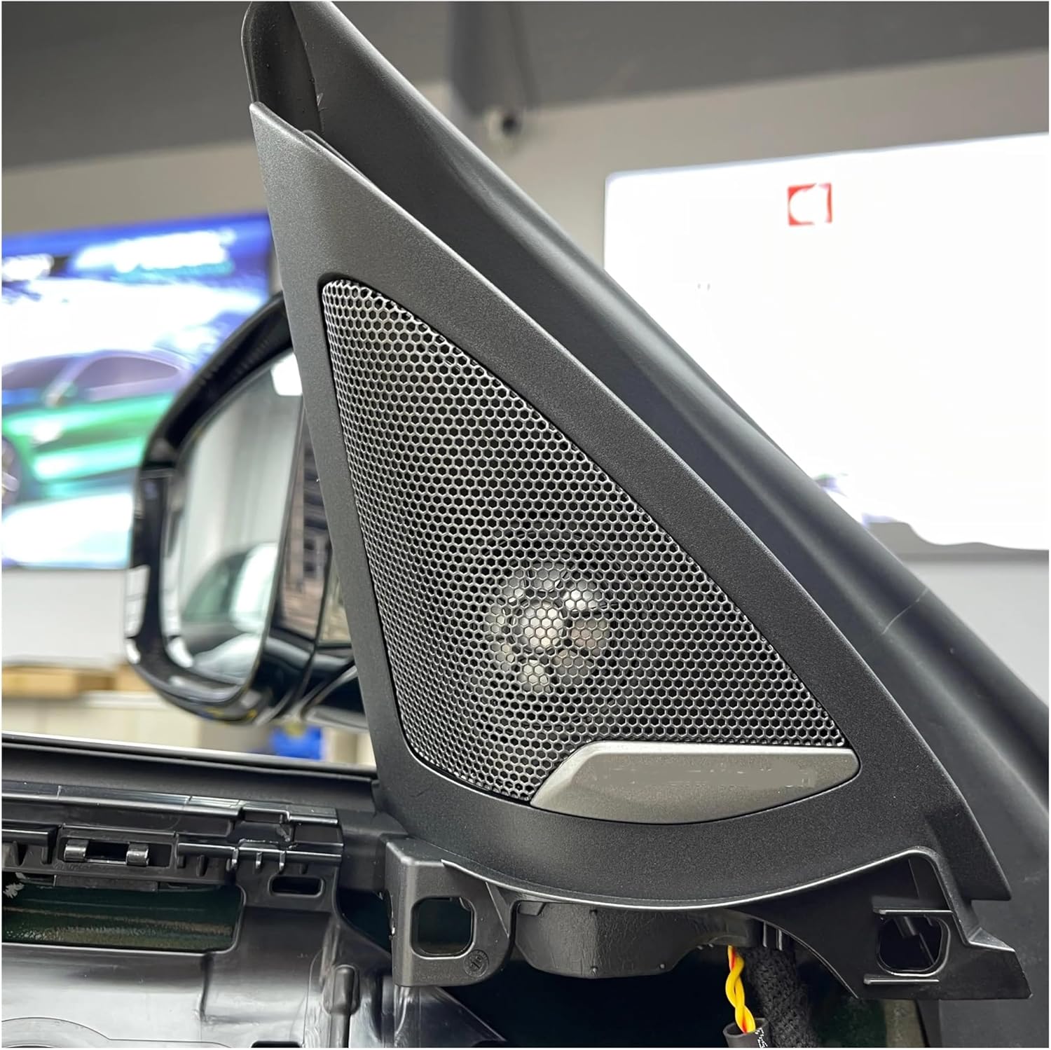 Horn Audio Frequency Door Tweeter Cover Fit for BMW G22 G23 G26 4 Series Speaker Casing Shell Decorative Frame Accessories(2 Cover G26)