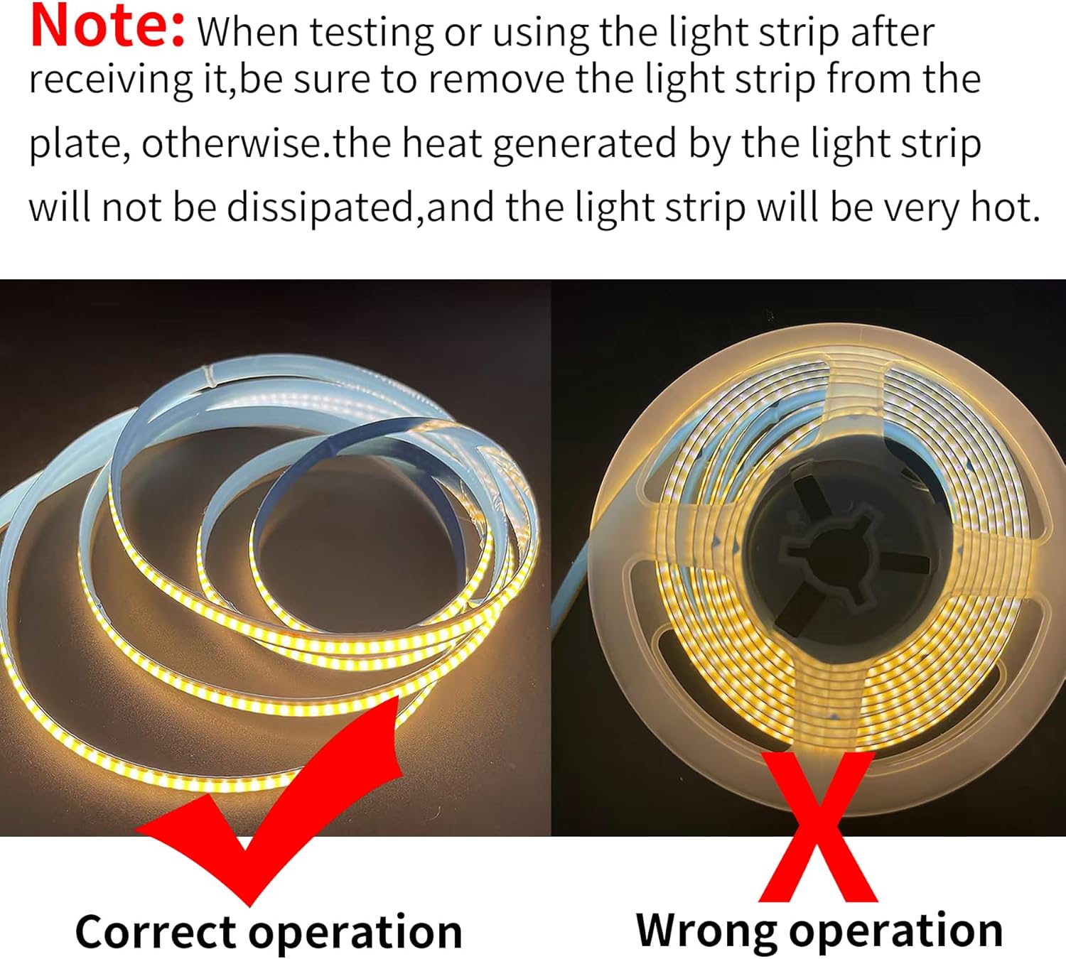 2PACK 5V USB COB LED Strip Lights with Dimmable Switch,9.84FT/3M,Cool White 6500K,320LEDs/M,8mm Width,Not Waterproof IP20,1.5M USB Switch Cable,for DIY Home Indoor Decoration
