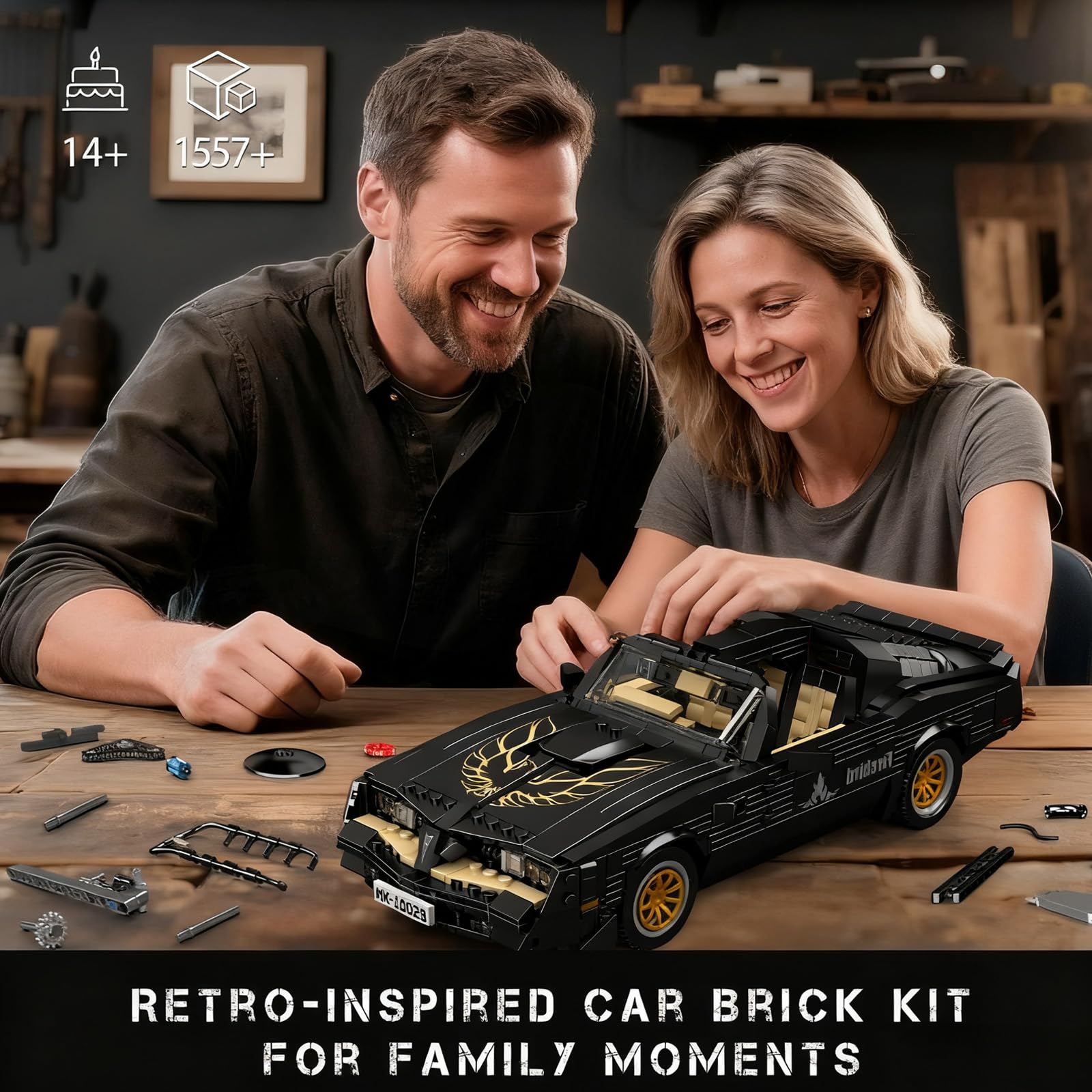 Mould King 13123 - Mercedes-Benz AMG GTR Sportwagen Bouwset - 2872