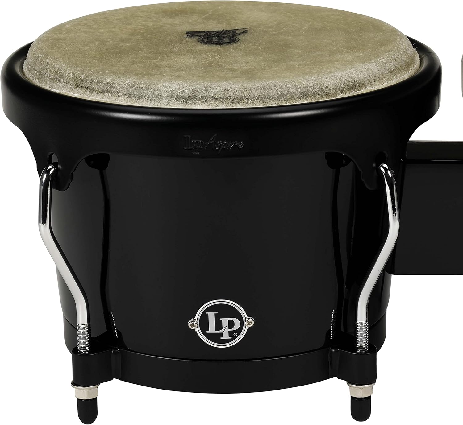 Latin Percussion Aspire Fiberglass Bongos, Black (LPA601F-BK)