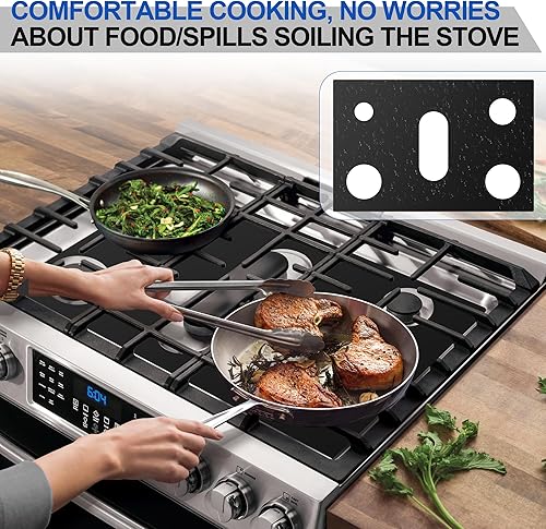 Miniatura 3 de Cubierta para quemador de estufa de gas, cubiertas superiores de estufa para estufa de gas Samsung, cubierta superior de estufa reutilizable, forro