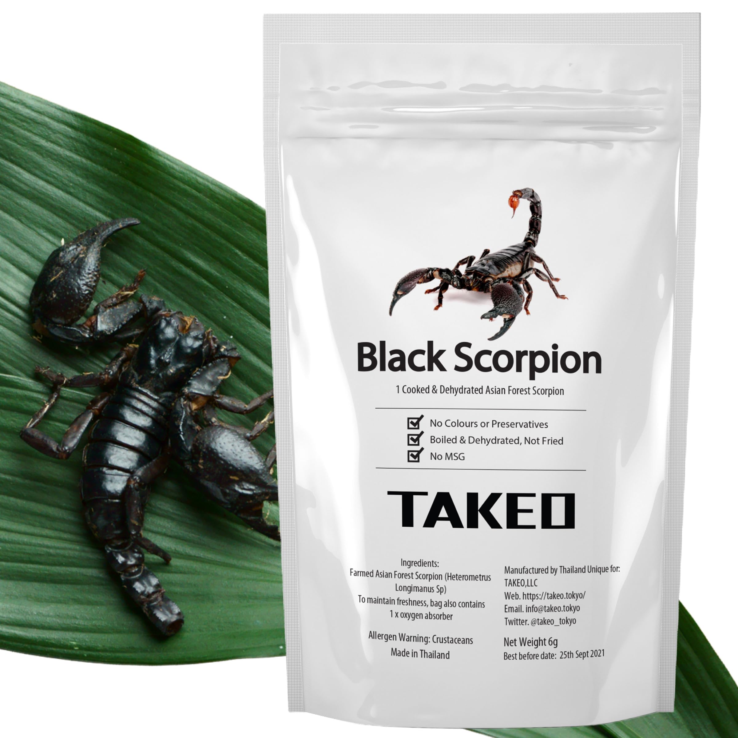 Amazon | 昆虫食TAKEO サソリ 1匹 塩味 アジアンフォレスト