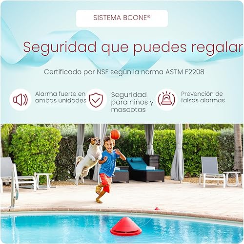 Miniatura 7 de Alarma de piscina BCONE® de Lifebuoy® | Certificada ASTM F2208 | Dispositivo de seguridad flotante con alertas de aplicación + control de voz de