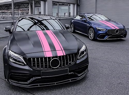Miniatura 3 de Calcomanías de vinilo de 63 x 11 pulgadas con diseño de rayas de carrocería de carreras, calcomanías de vinilo para capó de automóvil, calcomanía con