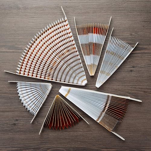 Miniatura 6 de ONUPGO Juego de abanicos de papel dorados para colgar, 12 unidades, decoración de fiesta mexicana, pancarta colgante para boda, cumpleaños,