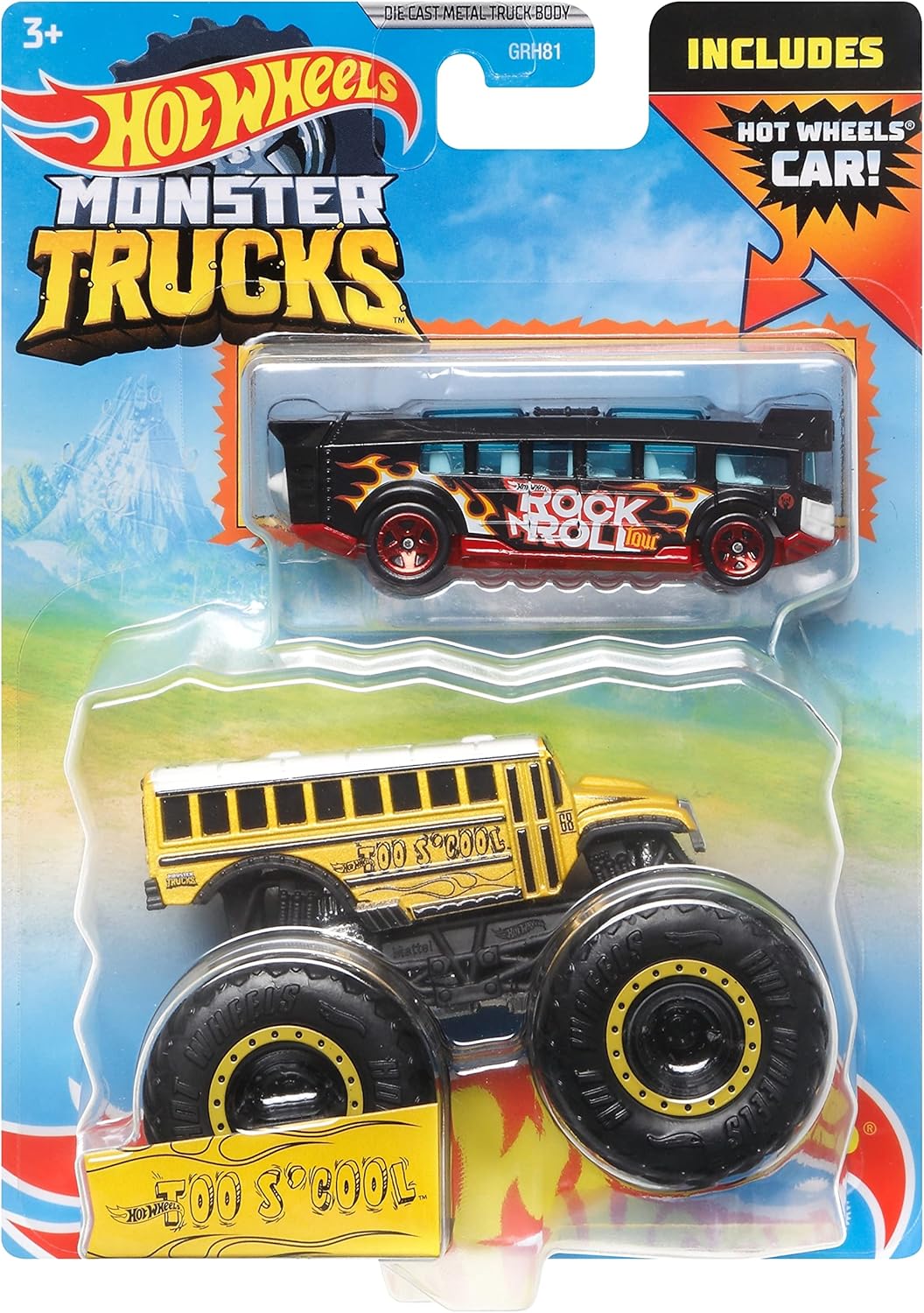 Hot Wheels Monster Truck Too S Cool Includes car