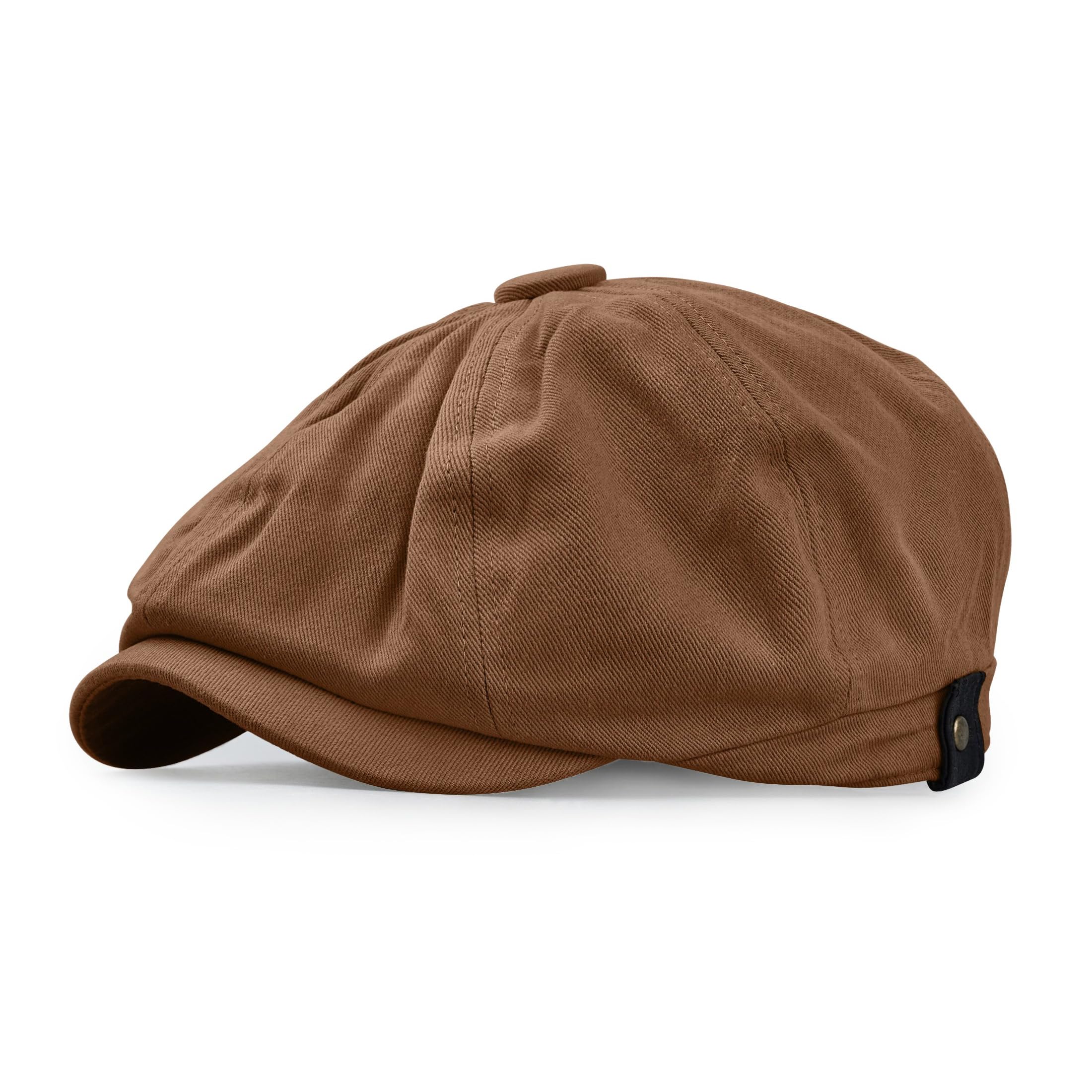 CLAPE Classic 8 Panel Cotton Flat Ivy Driving Hat