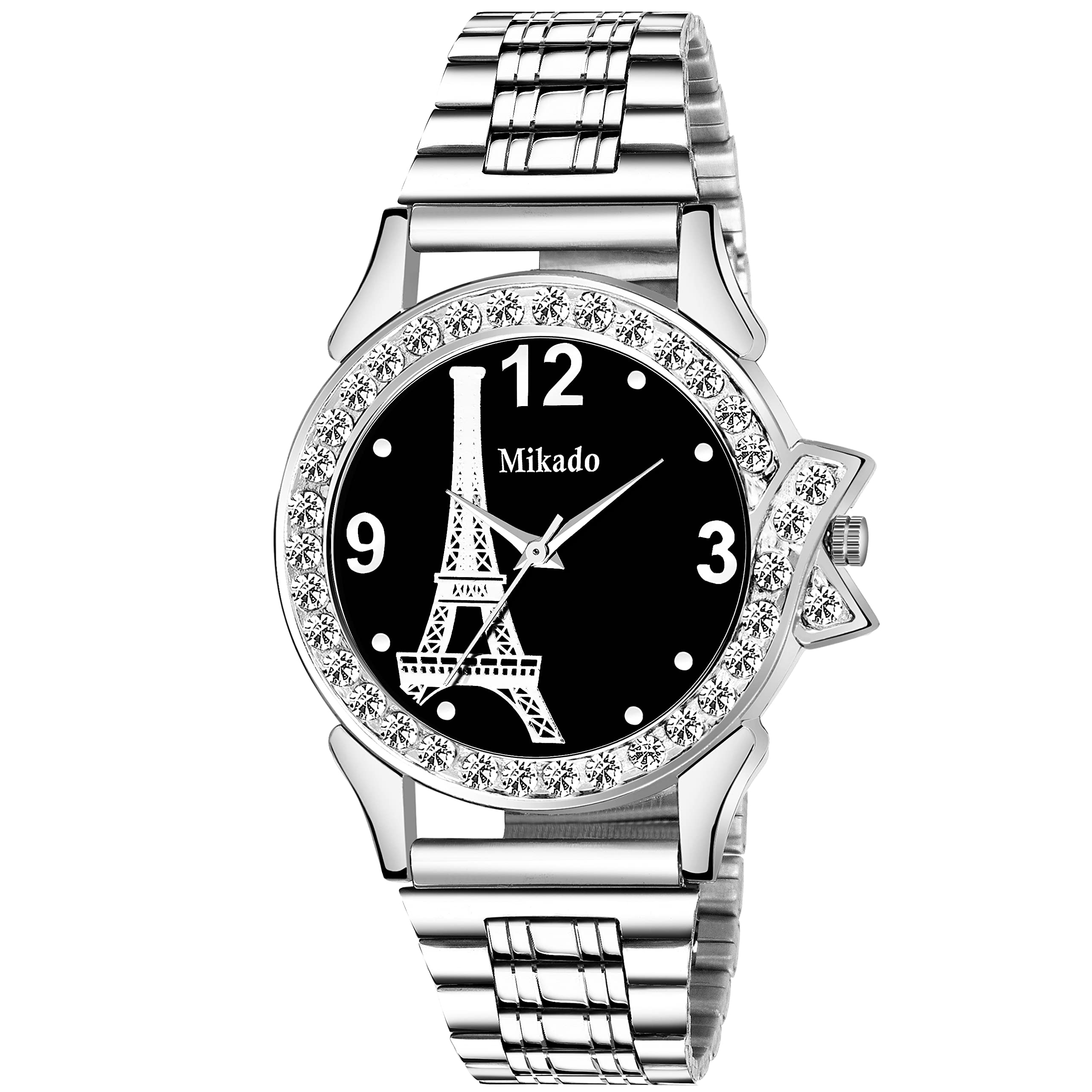 Mikado Analog CB Paris Black Chain Watch for Women (B0B6NRGTMX) Amazon Price History, Amazon Price Tracker