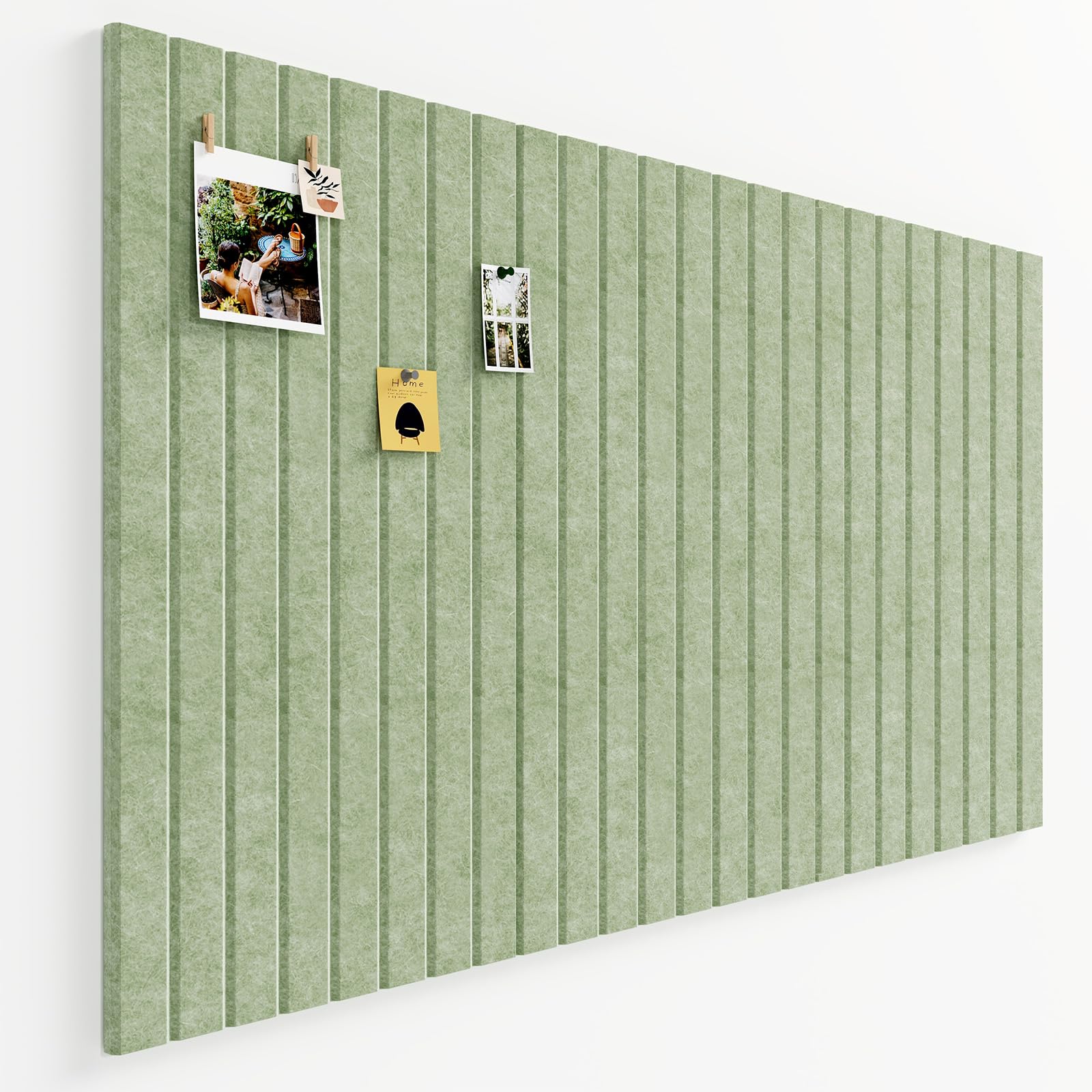 Uoisaiko Large Felt Pin Board: 90x60cm Cork Board Alternative-6 Pack Cork Boards for Walls for Home Office Classroom Safe Removable Notice Board with Pins & Clips