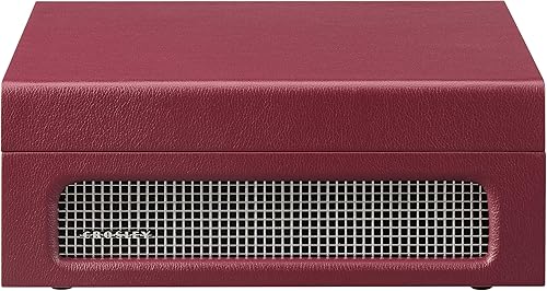Miniatura 8 de Crosley CR8017B-BU Voyager - Tocadiscos portátil clásico de vinilo con Bluetooth de entrada/salida y altavoces integrados, color burdeos