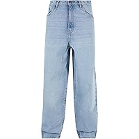 Urban Classics Heavy Ounce Baggy Fit Jeans Pantaloni, New Light Blue Washed