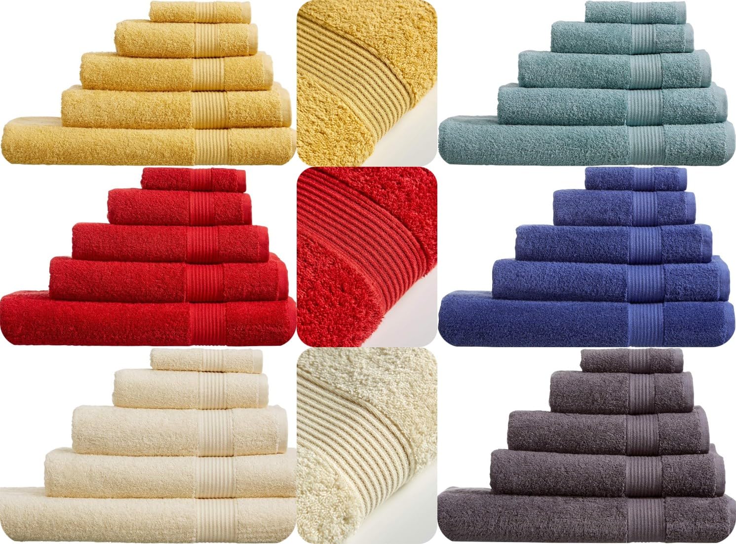 Axcent Comfort White Home Collection Pure Egyptian Cotton Towels, 500 Gsm Hotel Quality Bathroom Towel, 2 Pack Bath Towel