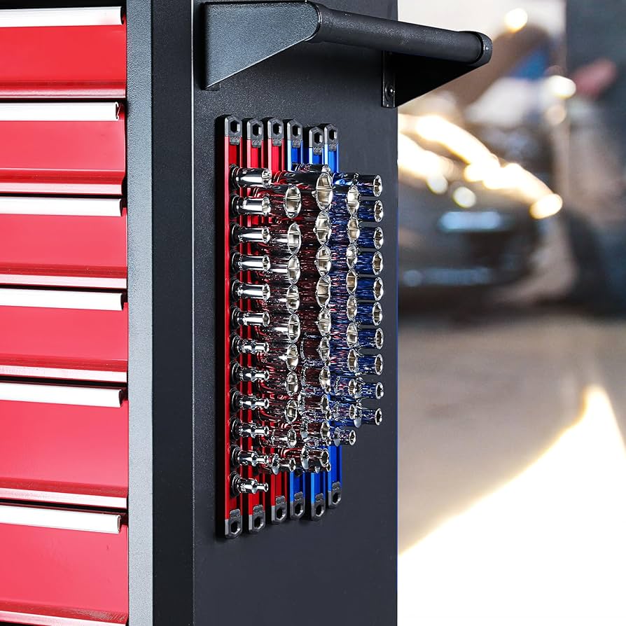 clover0519-MRKK　0728 Amazon.com: WORKPRO Magnetic Socket Organizer - 6-Piece