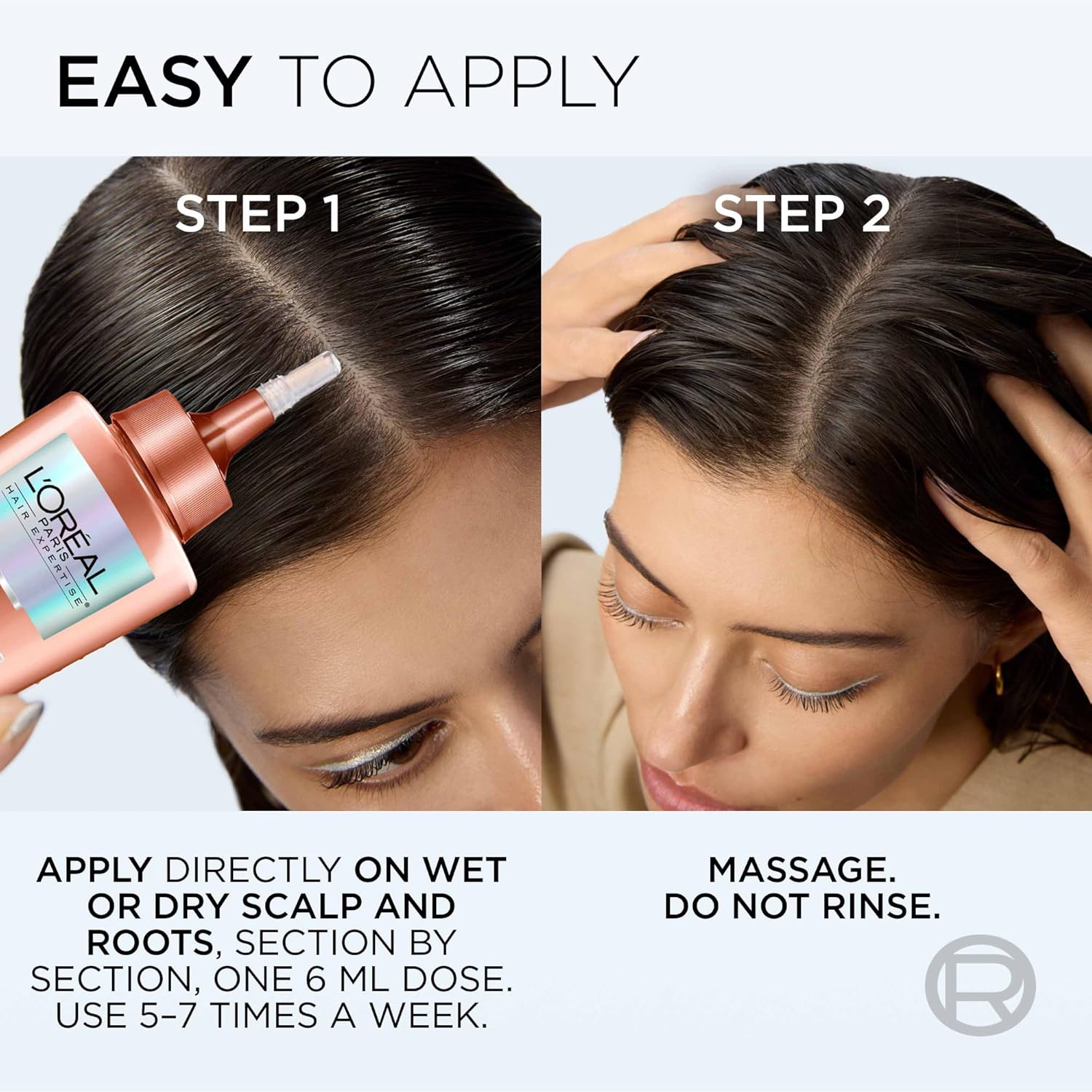 L'Oréal Paris Hair Expertise Density Booster Hair Serum, Leave In Serum, with Aminexil-R for Fall Due to Breakage, For Thinning and Fine Hair, Pack of 1, 102ml - Image 5