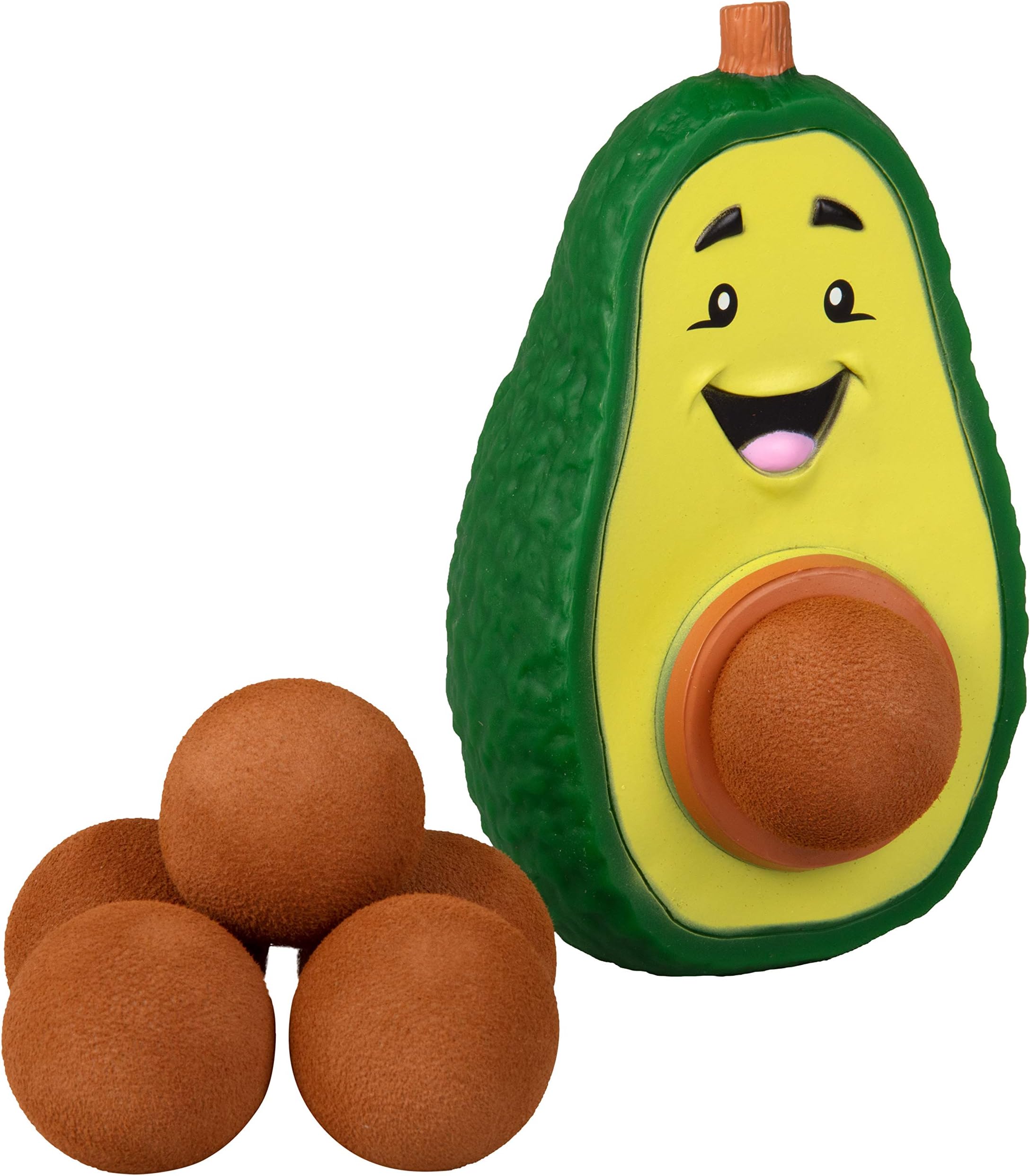 Hog Wild Avocado Ball Popper Toy - Includes 4 Soft Foam Balls - Squeeze to Pop Air Powered Balls Up to 20 Feet - Launcher Safe for Indoor/Outdoor Play - Party Favor Gift for Kids, Girls, Boys Ages 5+