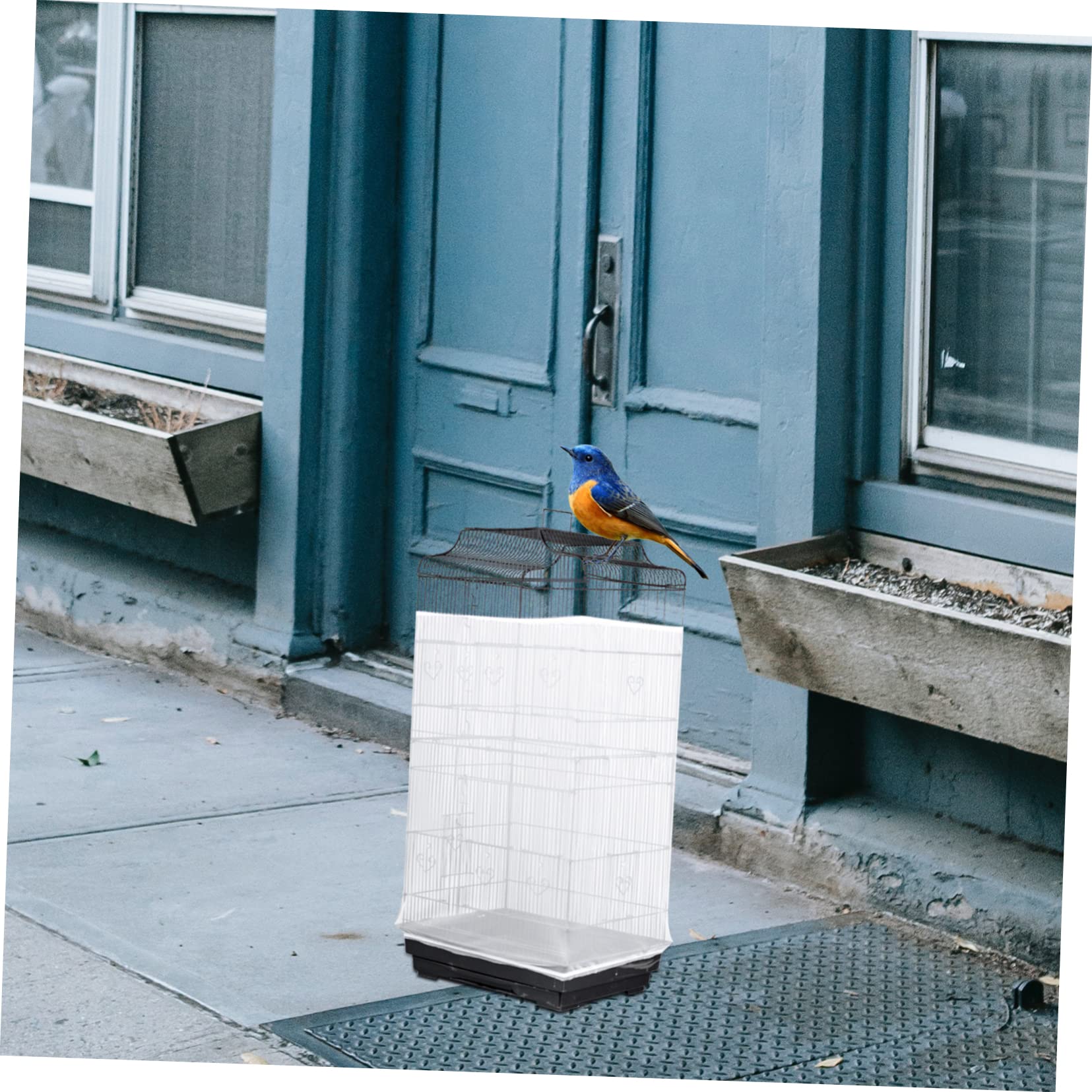 VANZACK 2stücke Vogelkäfig Abdeckung Atmungsaktivem Netzstoff Schutzvorhang Für Käfige Und Lichtschutz Elastisches Design Geeignet Für Papageien Und Sittiche